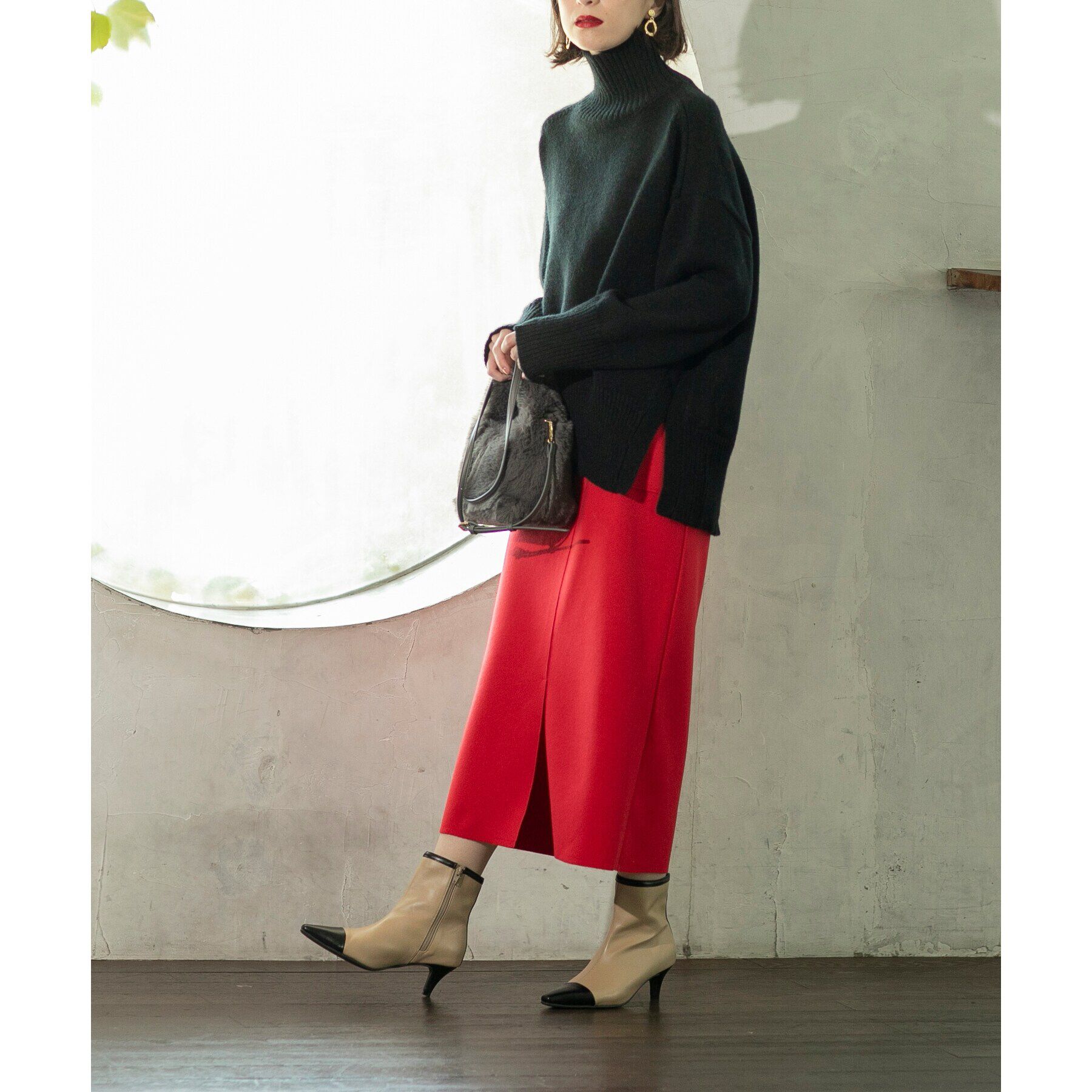 OPAQUE.CLIP「【抗菌防臭加工】トゥーキャップショートブーツ」|ショートブーツ|