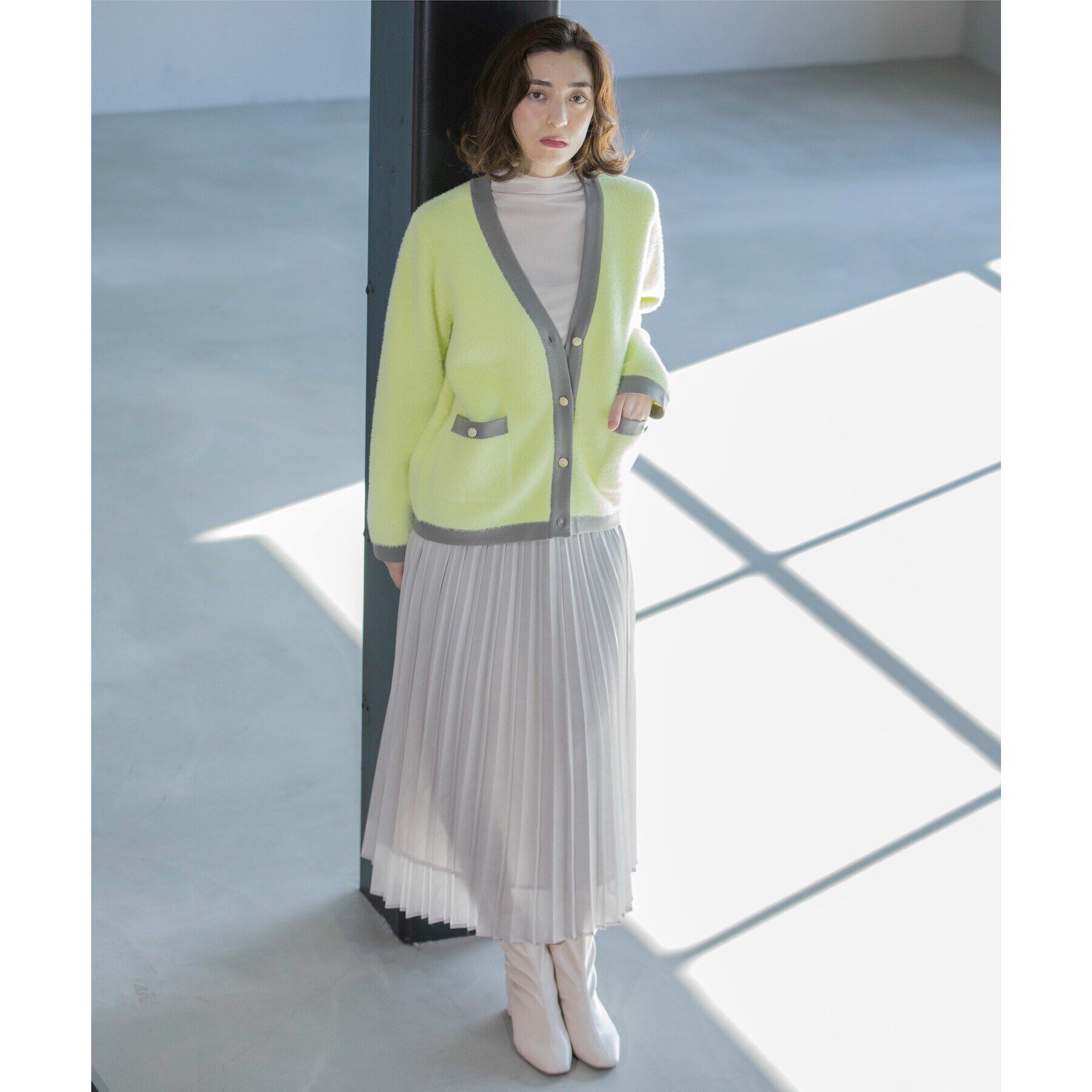 OPAQUE.CLIP「シアーメロウハイネックトップス【洗濯機洗い可】」|Tシャツ・カットソー|