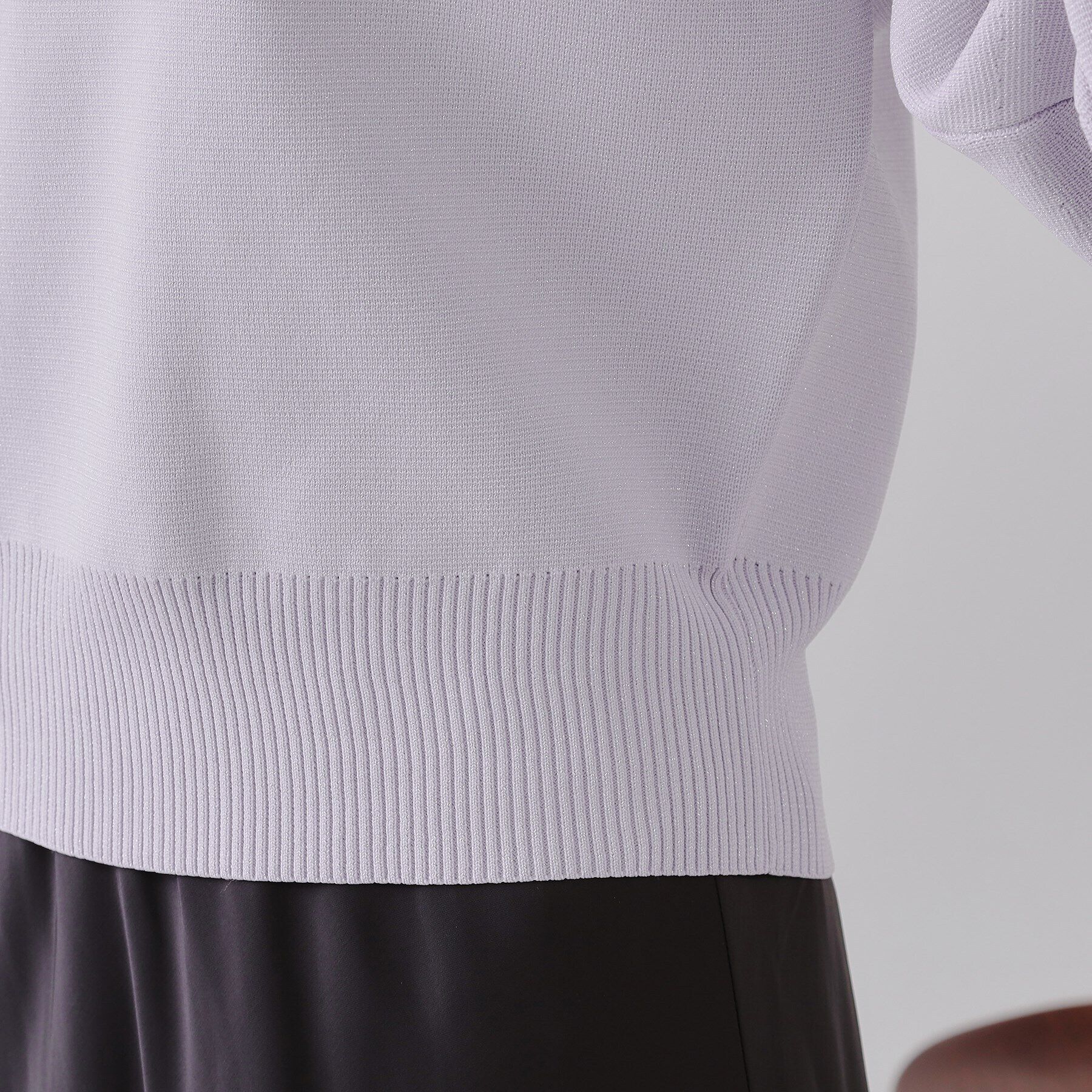 OPAQUE.CLIP「ラメボリュームスリーブニット【洗濯機洗い可】」|ニット・セーター|