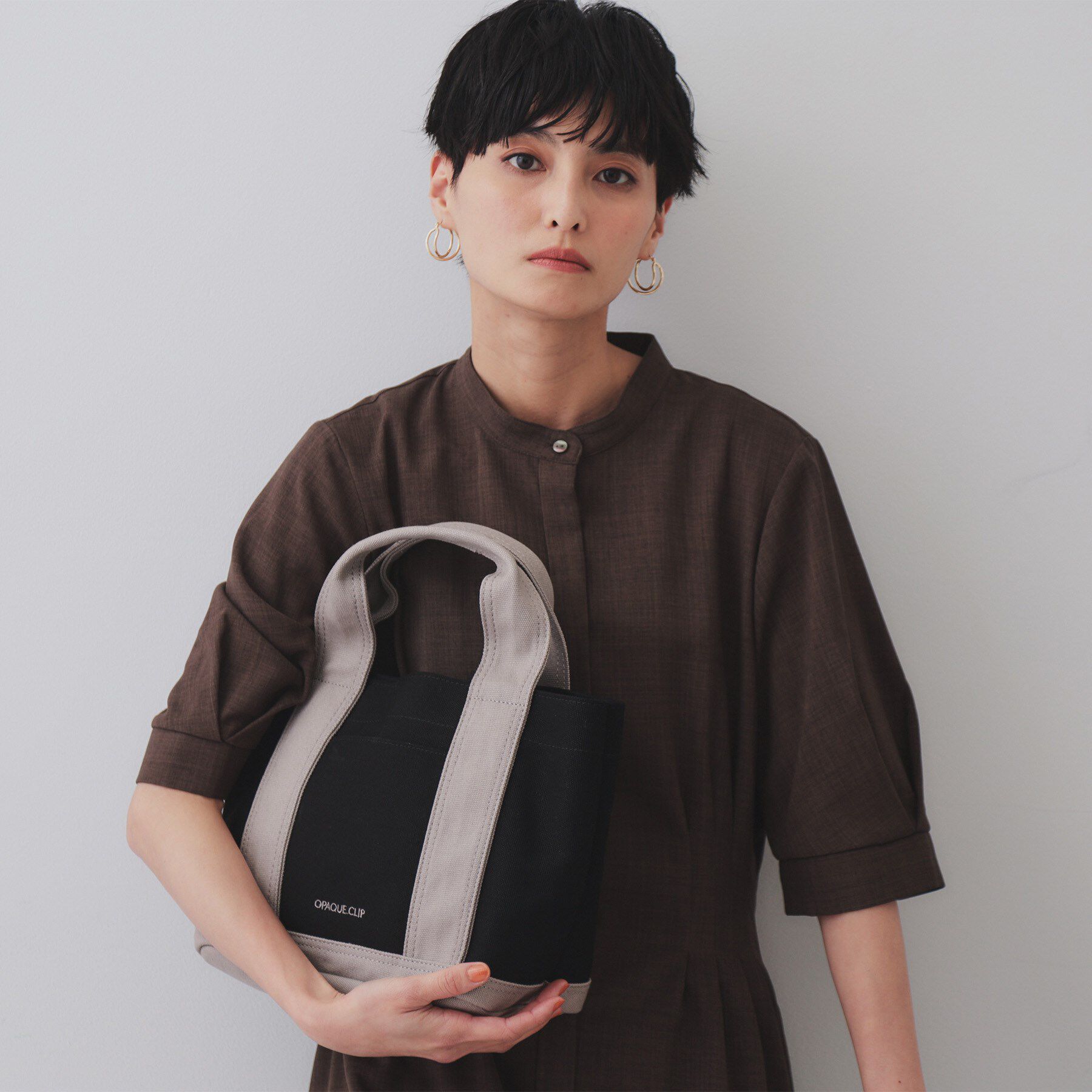 OPAQUE.CLIP「【2WAY／多ポケット】3層セパレートミドルトートバッグ」|トートバッグ|