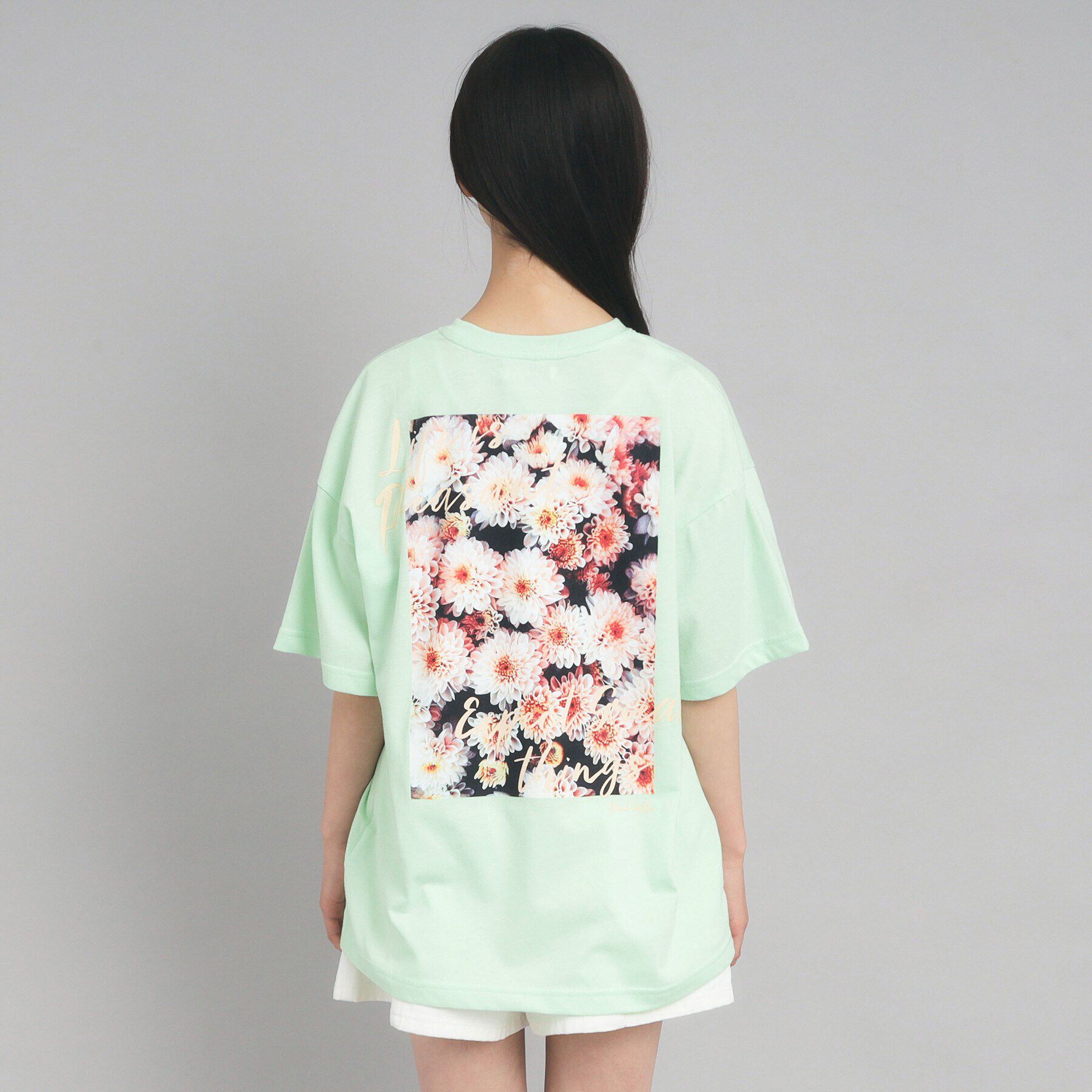 PINK-latte「【130cmあり】バックフォトプリントTシャツ」|Tシャツ・カットソー|