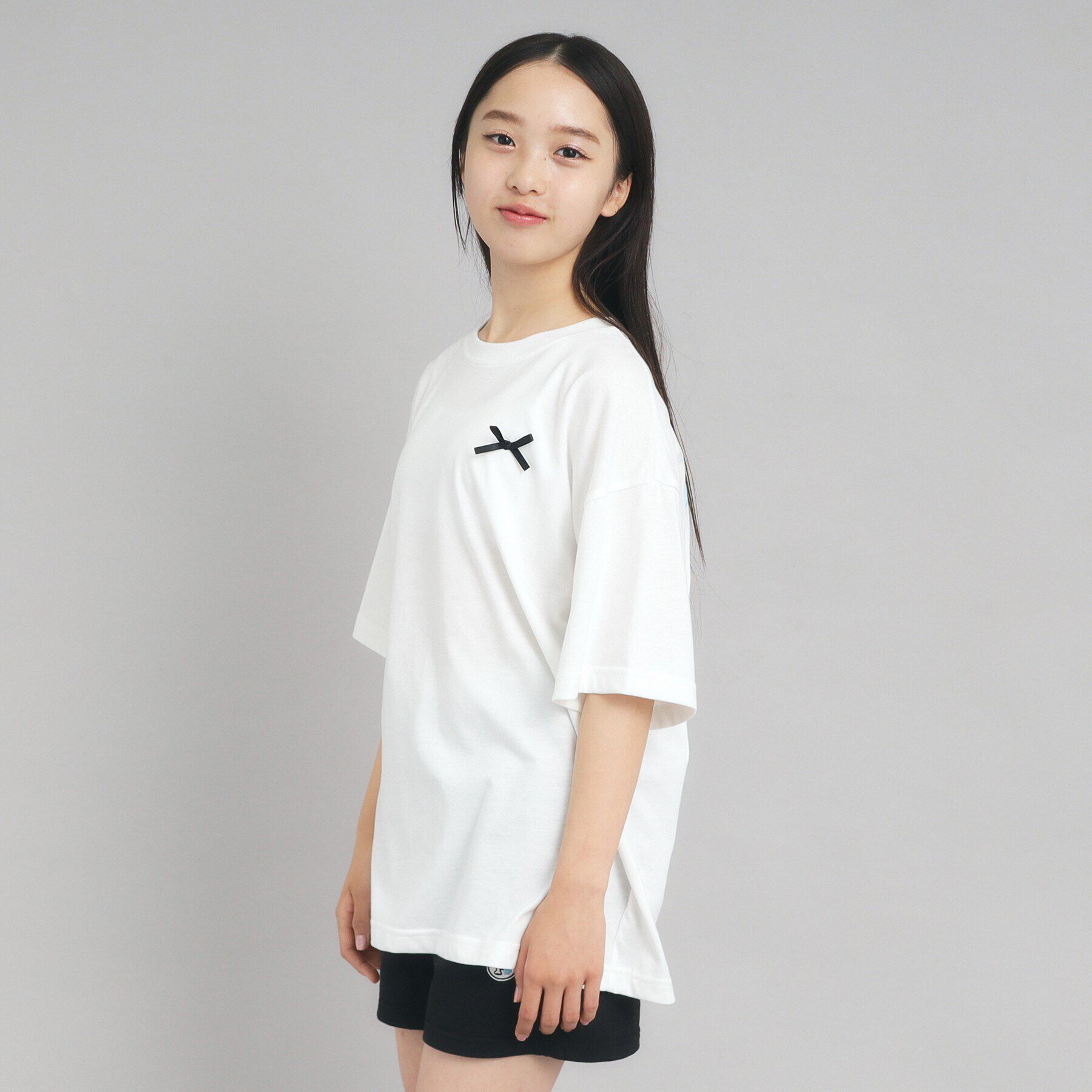 PINK-latte「【130cmあり】バックフォトプリントTシャツ」|Tシャツ・カットソー|