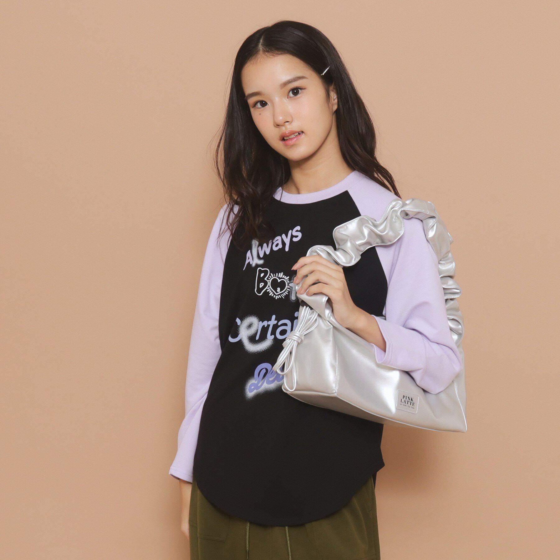 PINK-latte「【2WAY】ギャザートート＆ショルダーバッグ」|ショルダー・メッセンジャー|