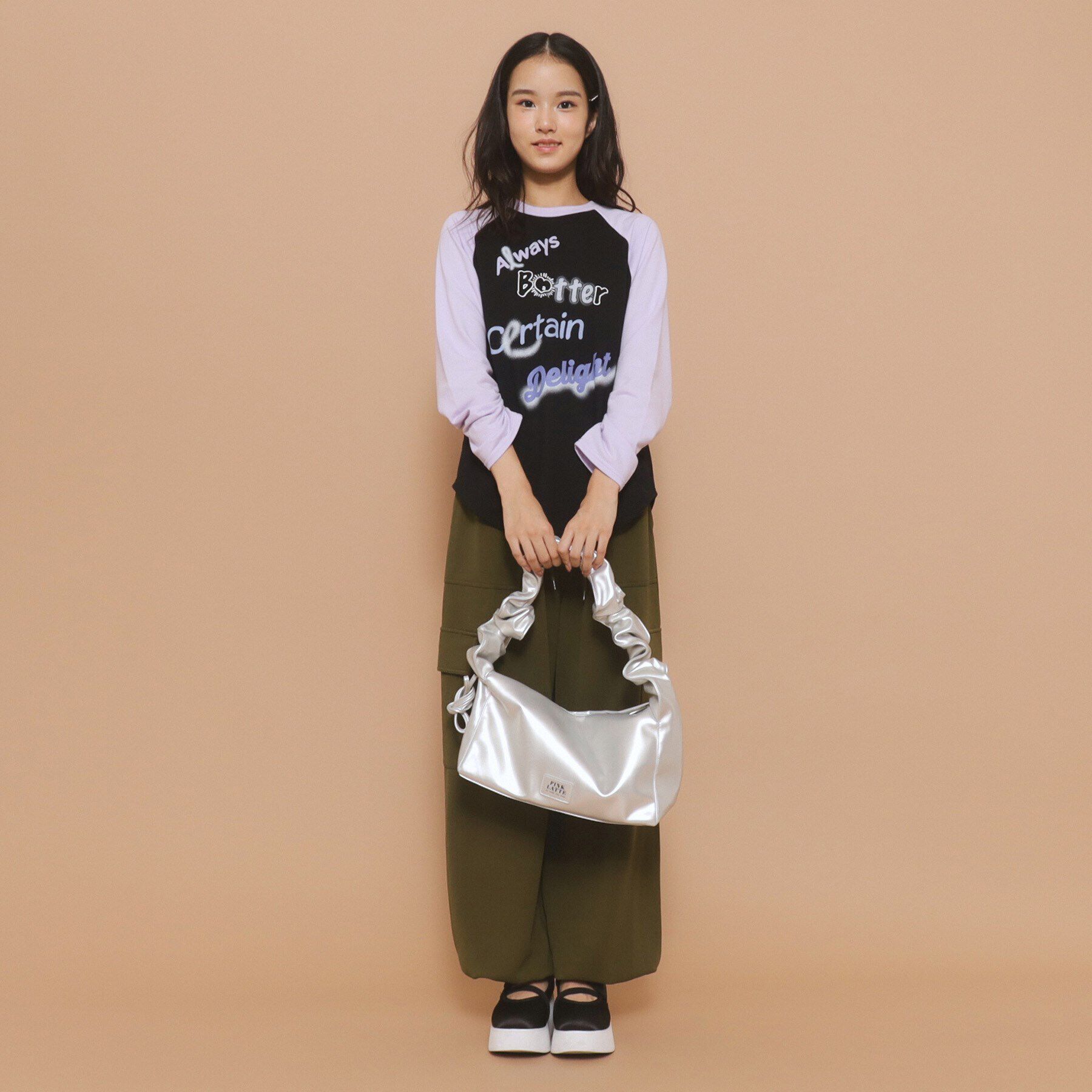 PINK-latte「【2WAY】ギャザートート＆ショルダーバッグ」|ショルダー・メッセンジャー|