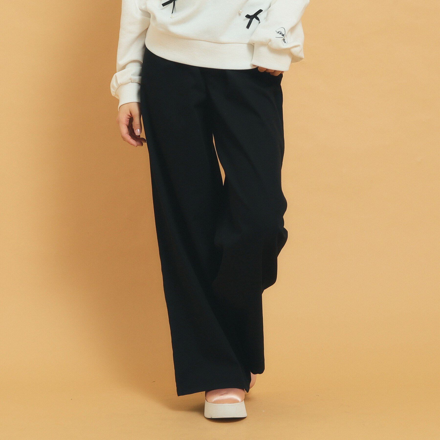 PINK-latte「ウエストロゴデザインパンツ」|その他|