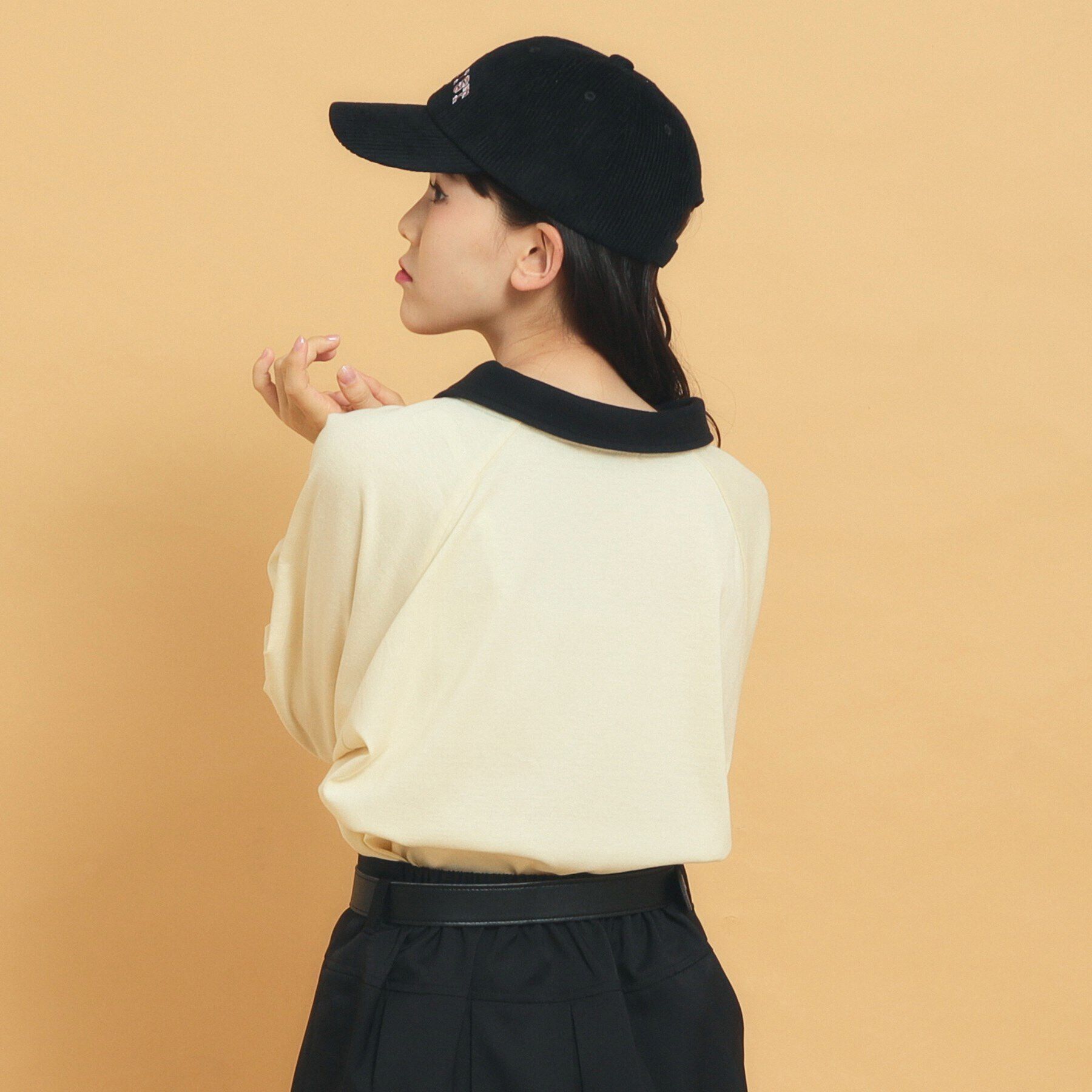 PINK-latte「衿付きユニフォームロングTシャツ」|Tシャツ・カットソー|