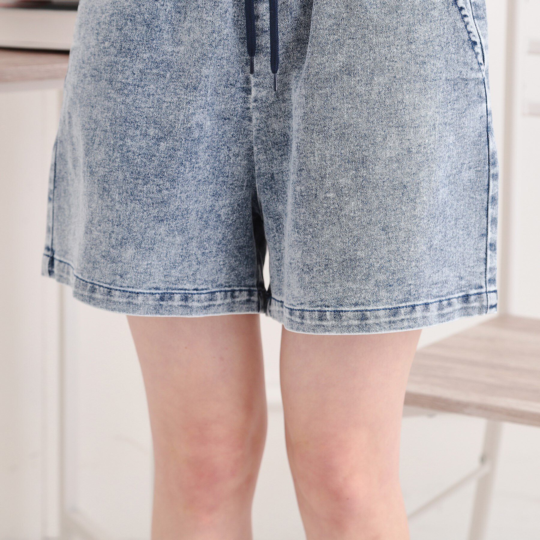 PINK-latte「イージーショートパンツ」|キュロット|