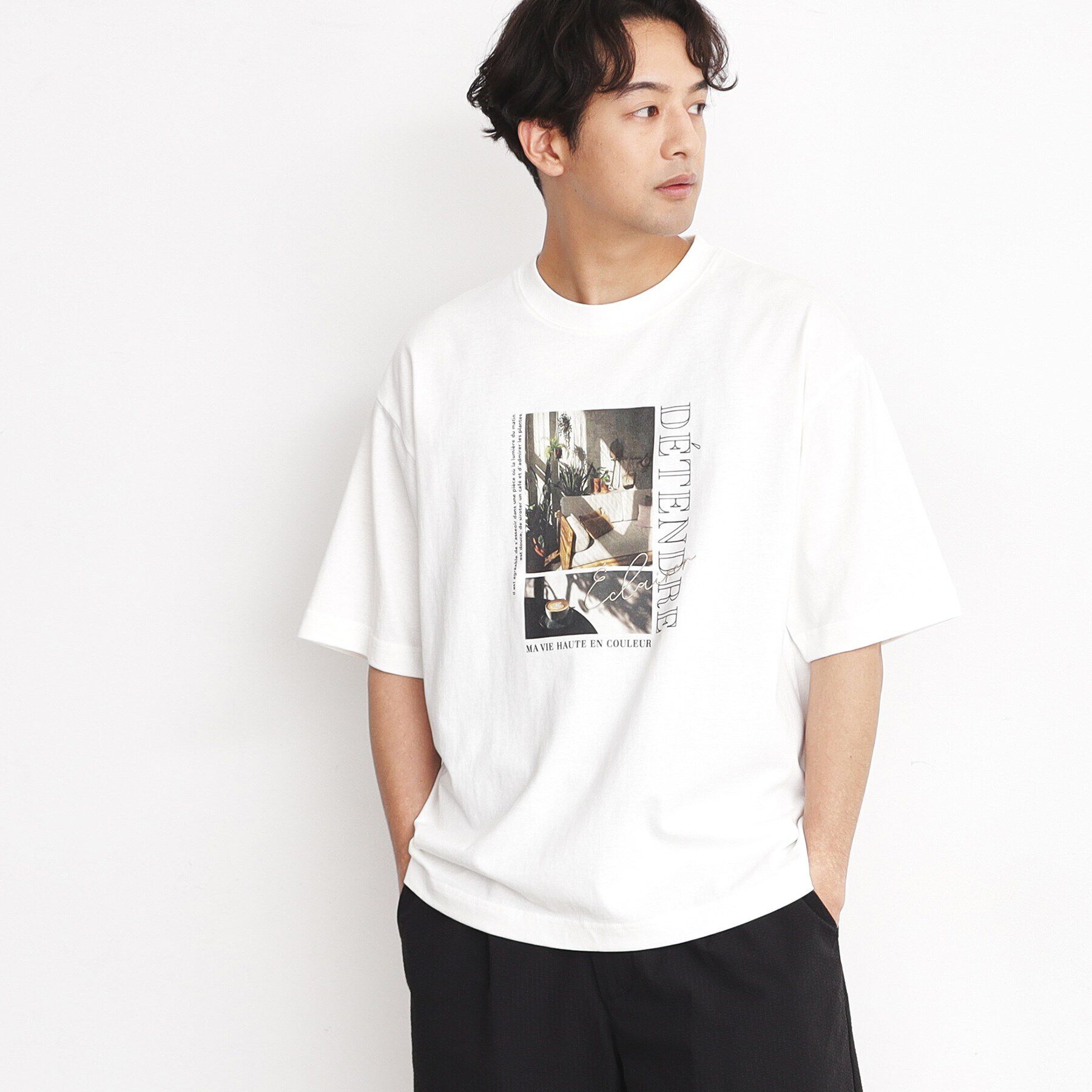 THE SHOP TK「【ご好評につきシリーズ第2弾が登場！】FRESH NATUREデザイン刺繍Tシャツ」|Tシャツ・カットソー|オフホワイト(403