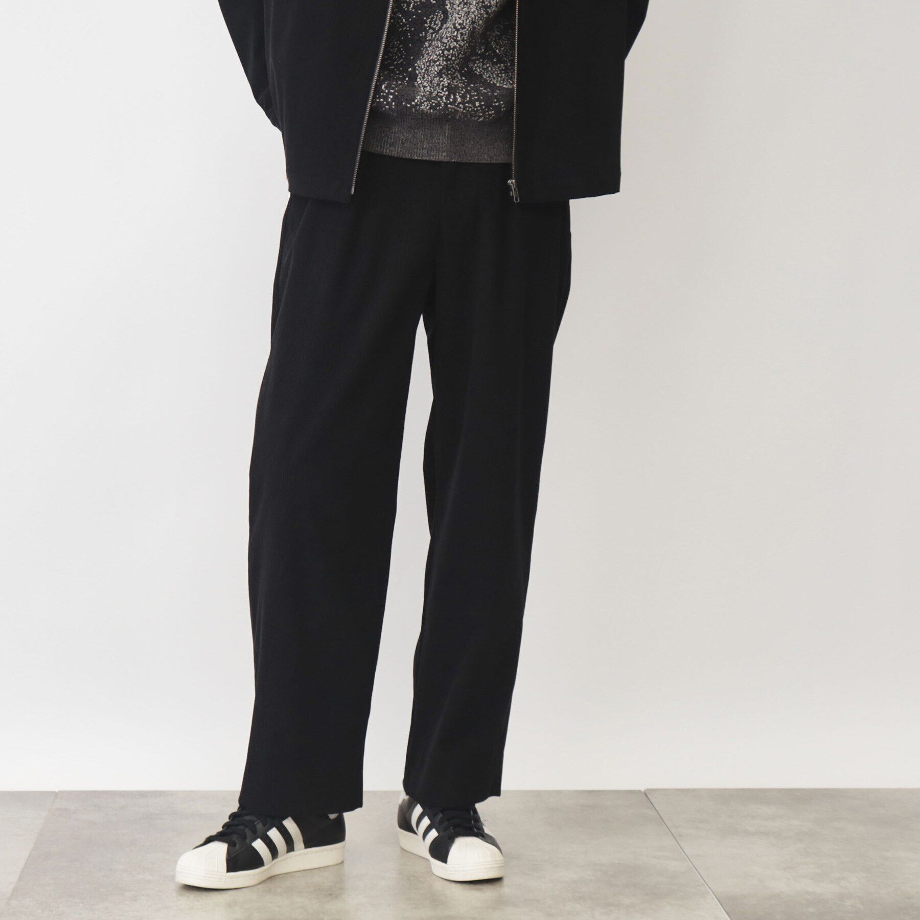 THE SHOP TK「TECUNE／テクウネコーデュロイイージーパンツ【セットアップ可】」|その他|ブラック(019)