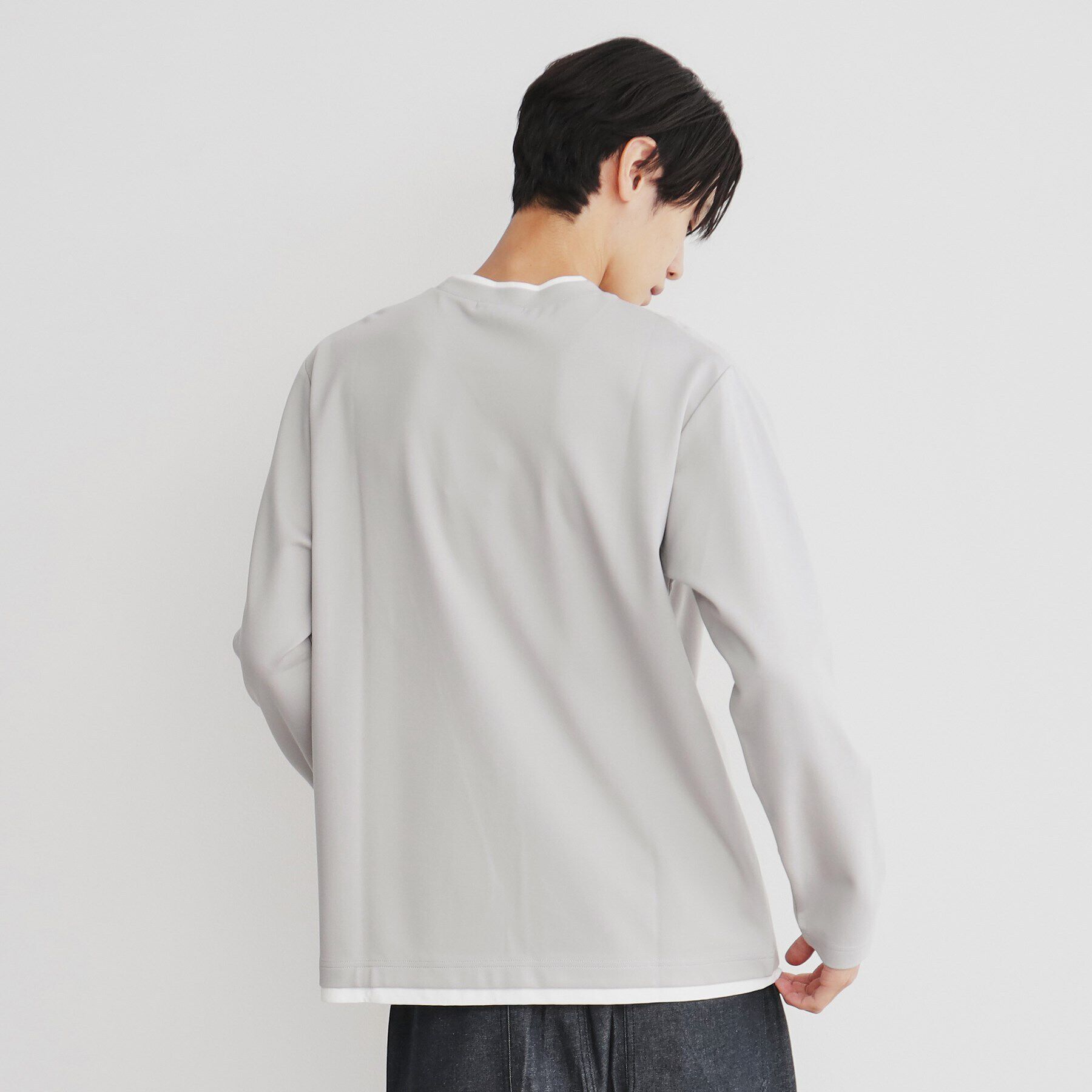 THE SHOP TK「ポンチフェイクレイヤード長袖Tシャツ」|Tシャツ・カットソー|