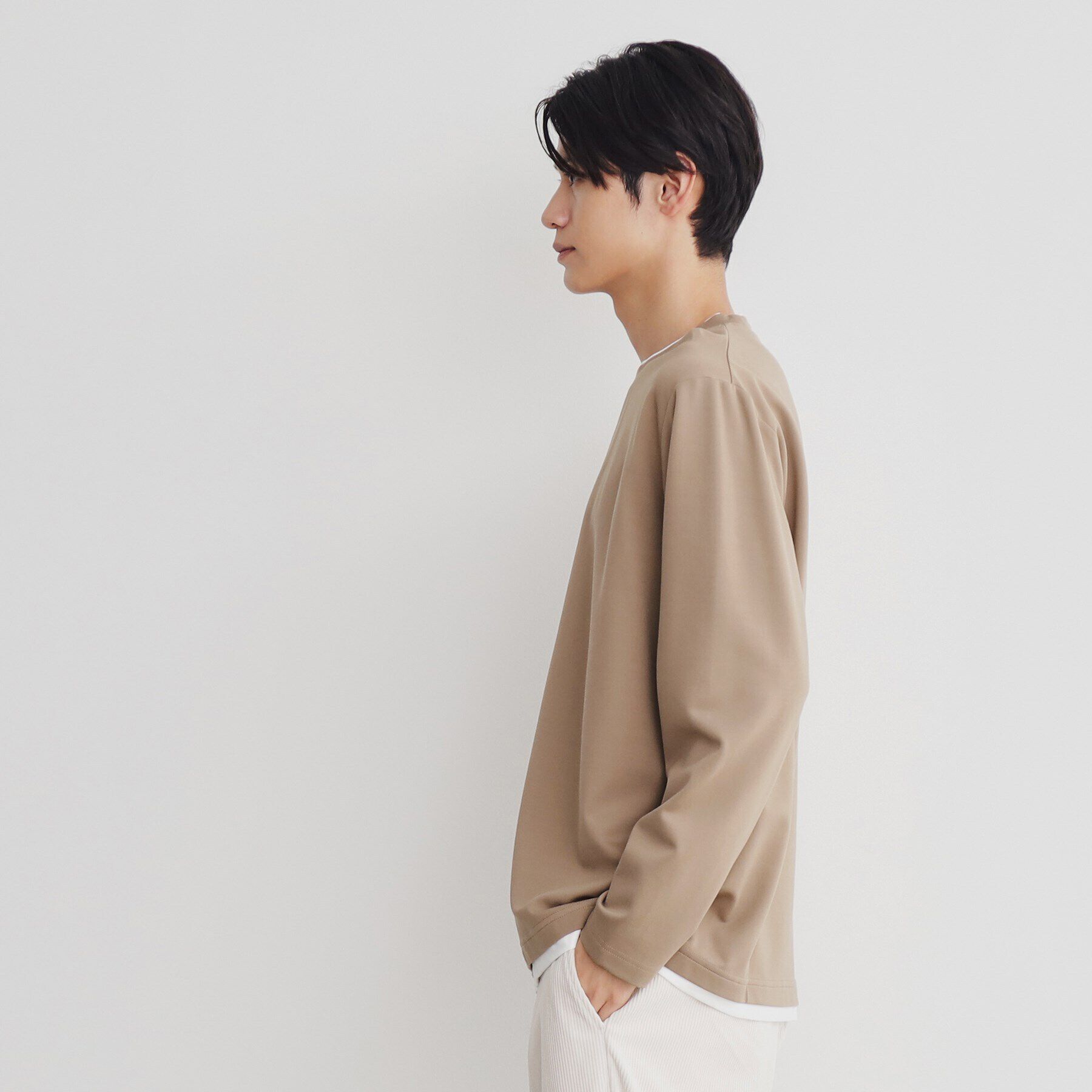 THE SHOP TK「ポンチフェイクレイヤード長袖Tシャツ」|Tシャツ・カットソー|