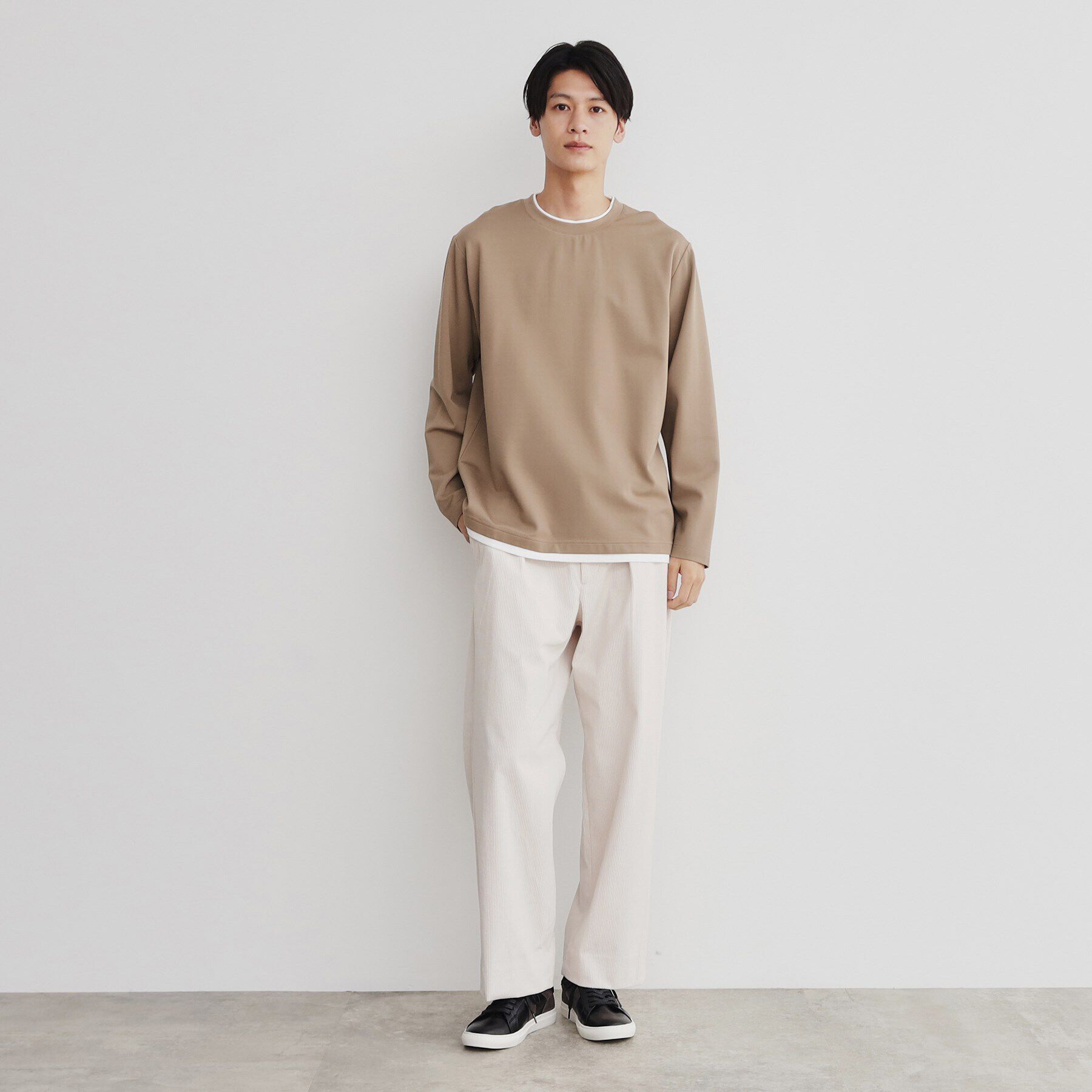 THE SHOP TK「ポンチフェイクレイヤード長袖Tシャツ」|Tシャツ・カットソー|