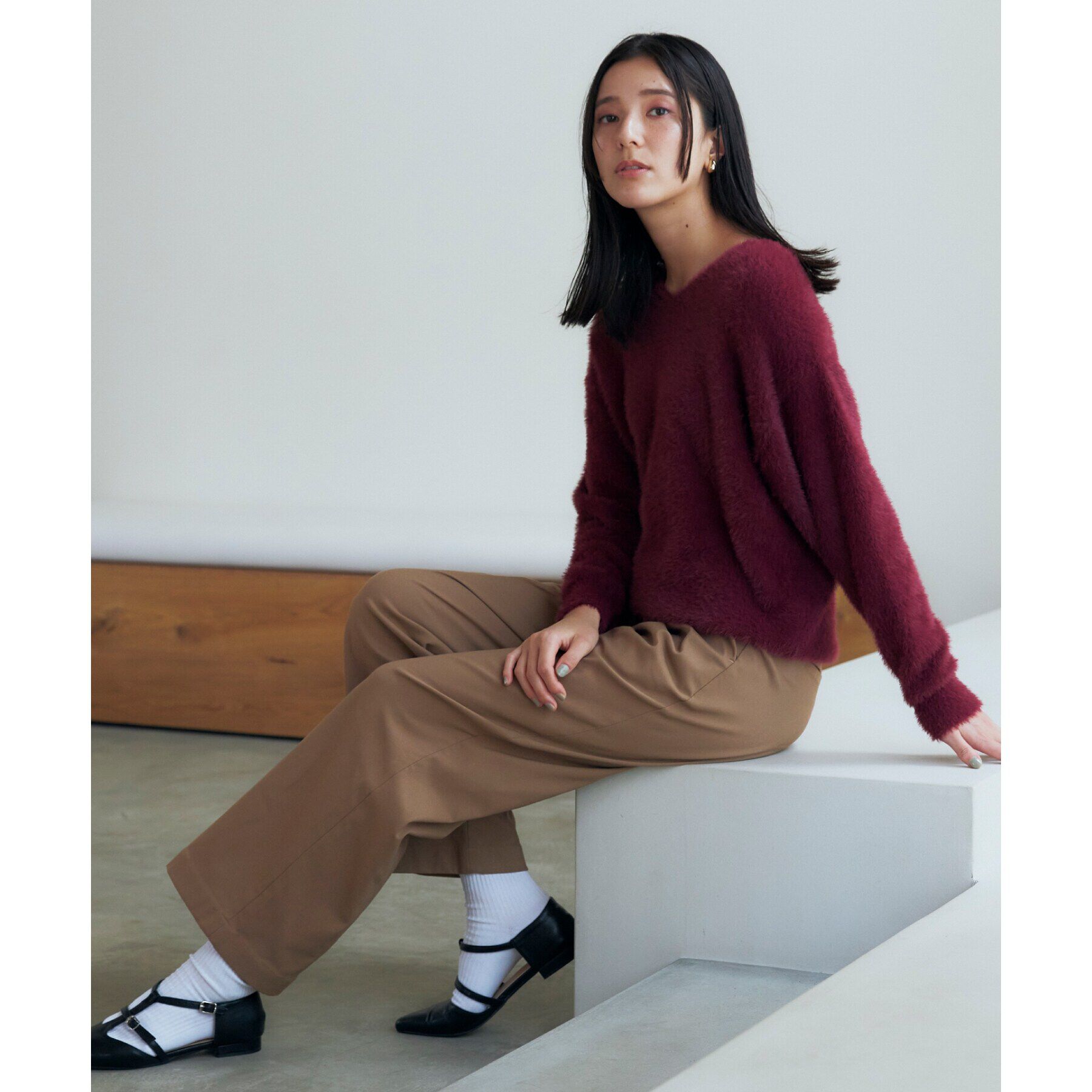 THE SHOP TK「【＠BAILA掲載】【前後2way】フェザーニット/洗える」|ニット・セーター|