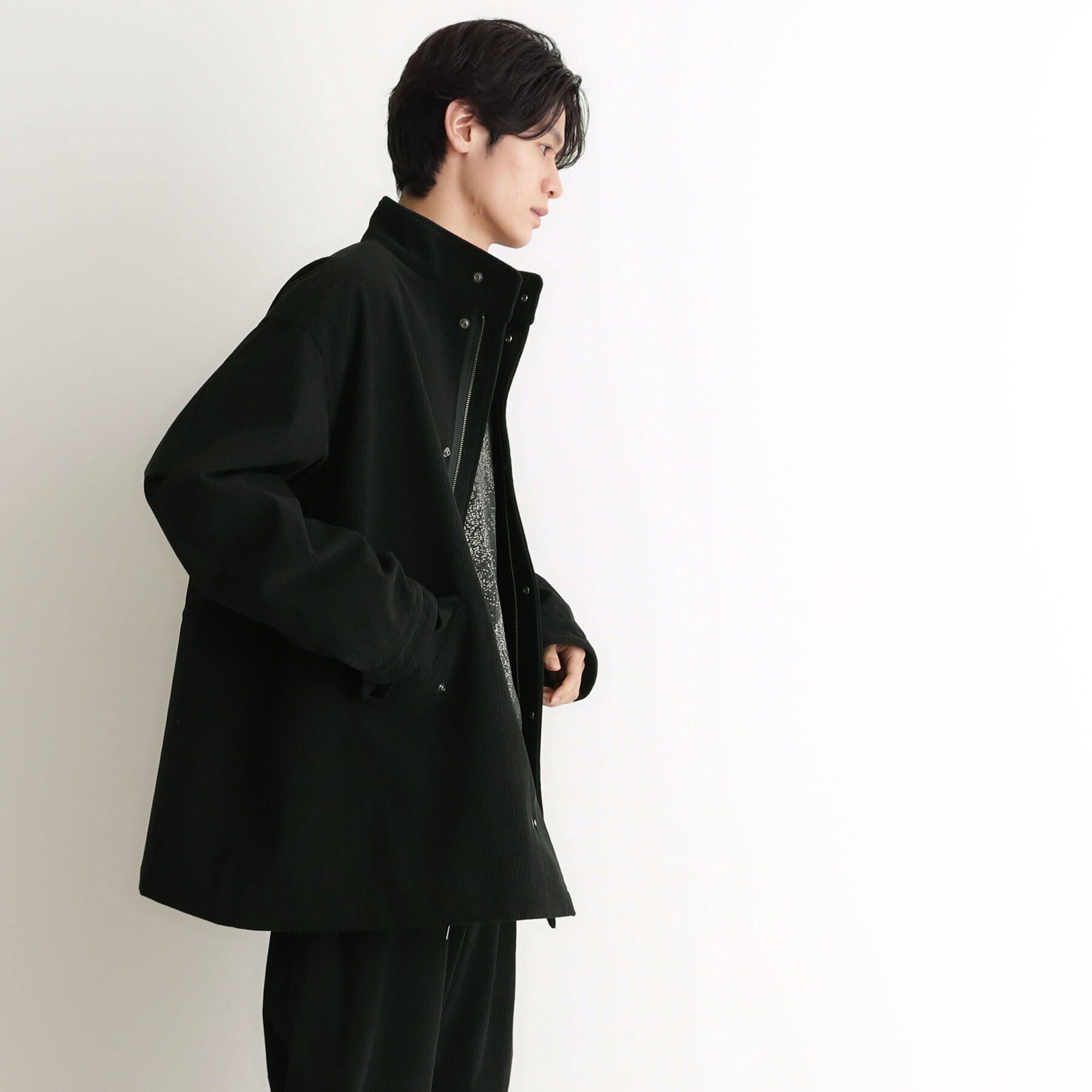 THE SHOP TK「TECUNE／テクウネ コーデュロイスタンドモッズコート【セットアップ可】」|ミリタリー・モッズコート|