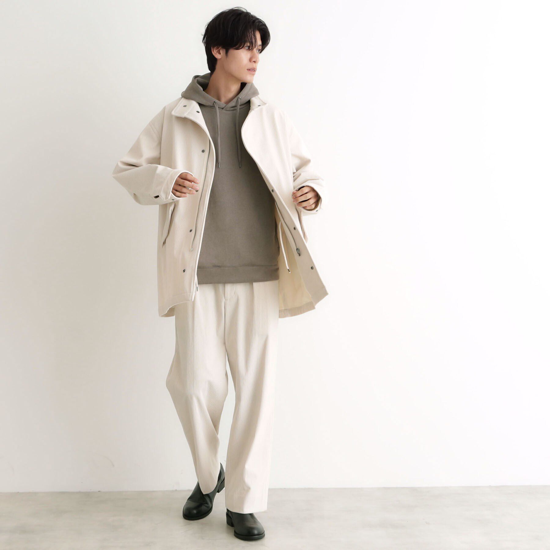 THE SHOP TK「TECUNE／テクウネ コーデュロイスタンドモッズコート【セットアップ可】」|ミリタリー・モッズコート|