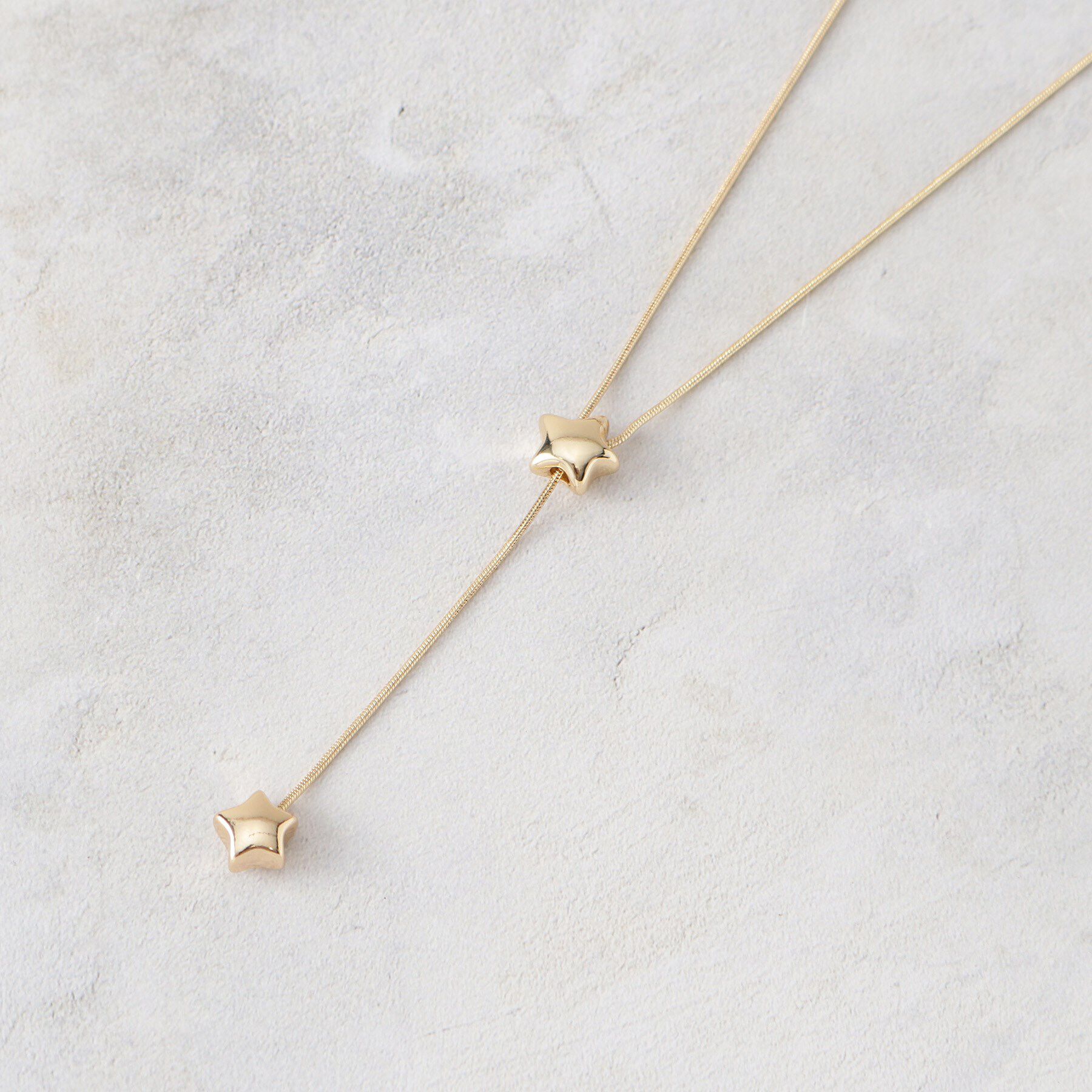 THE SHOP TK「スターラリエット」|ネックレス|ゴールド(007)