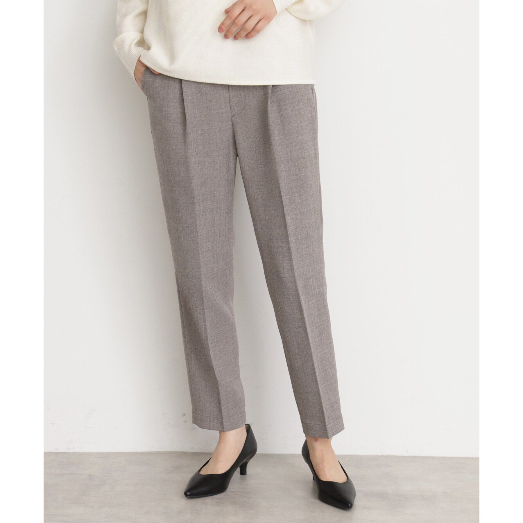 THE SHOP TK「【CAVIAN】ベーシックテーパードパンツ/洗濯機OK」|その他|チャコールグレー(0