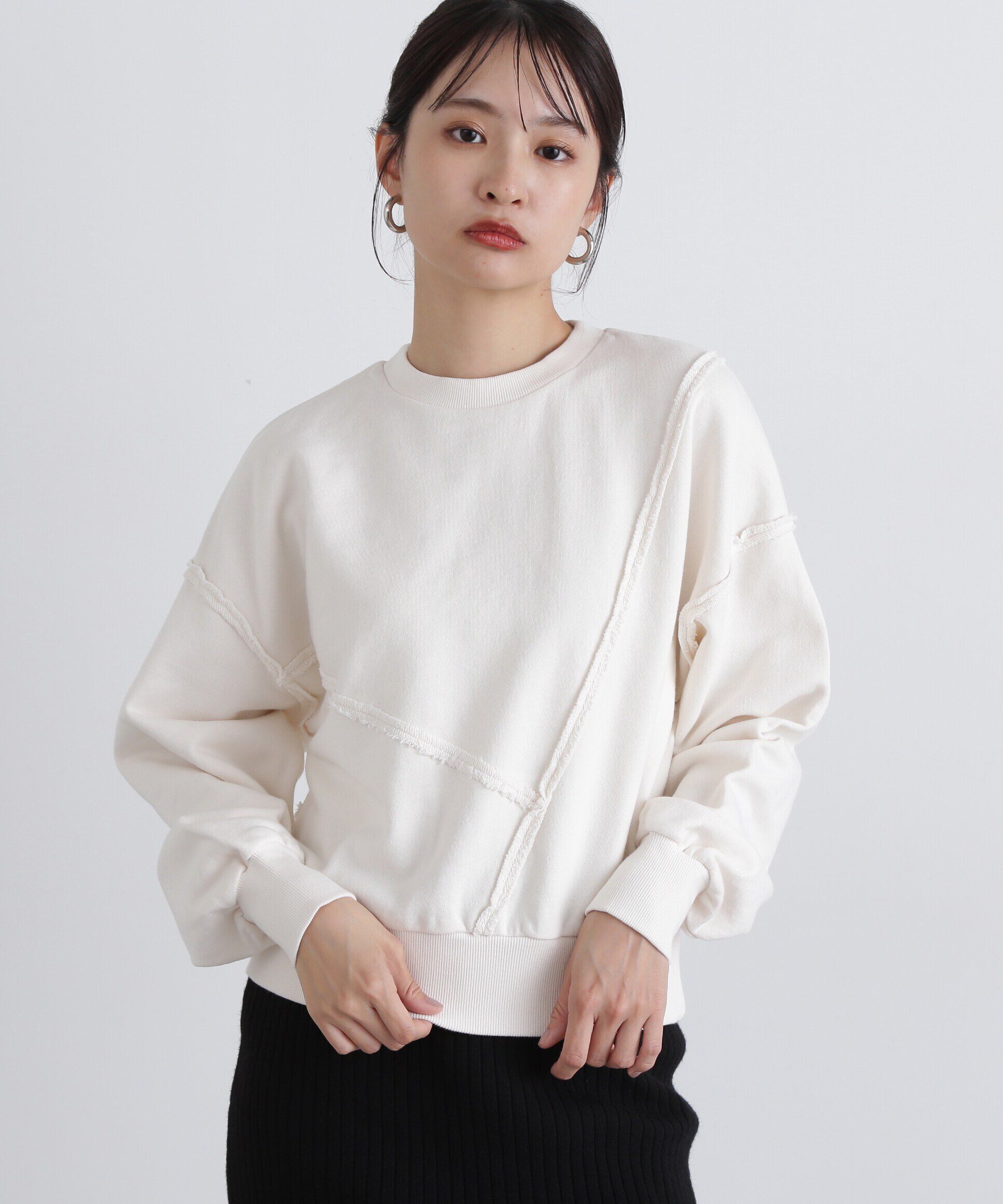  「パネルデザインスウェット」|Tシャツ・カットソー|