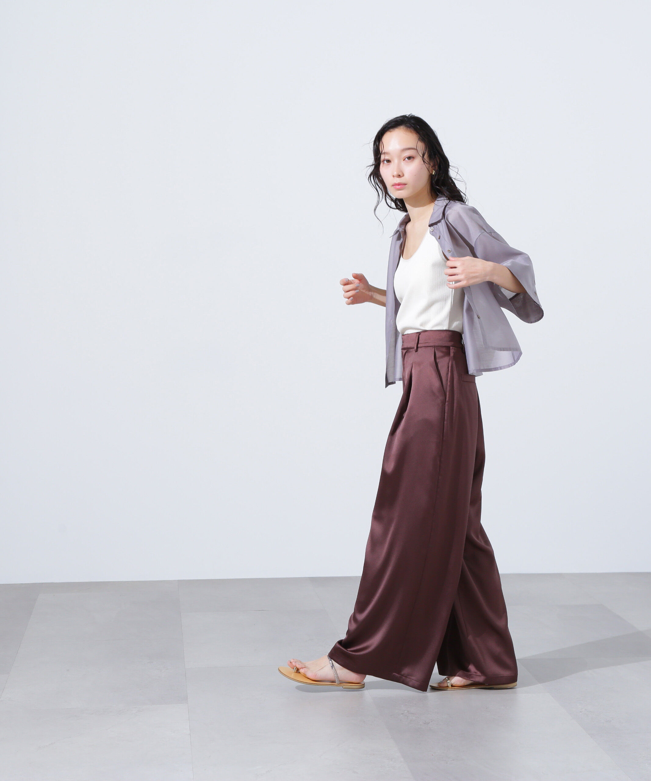  「シアークロップドシャツ」|シャツ・ブラウス|