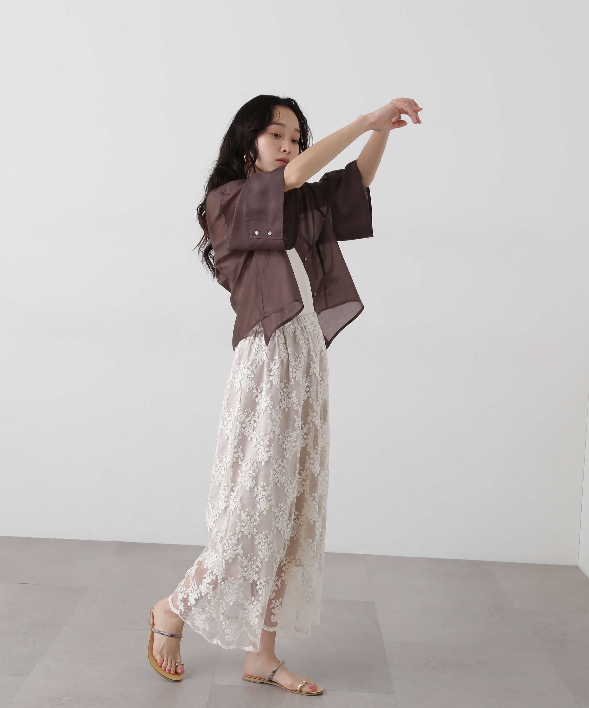  「シアークロップドシャツ」|シャツ・ブラウス|