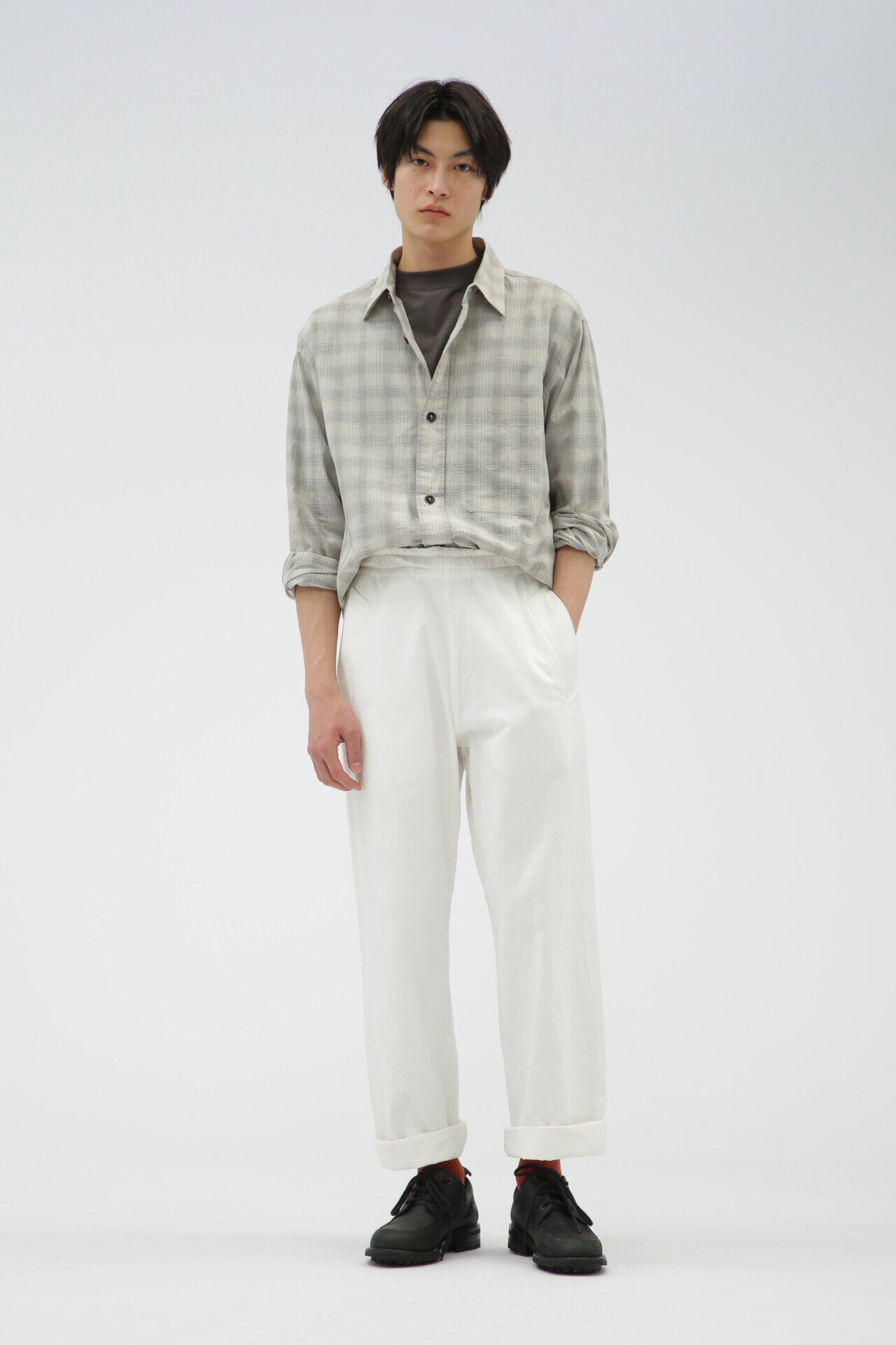 MHL.「WORKWEAR CHECK COTTON SHIRTING」|シャツ・ブラウス|