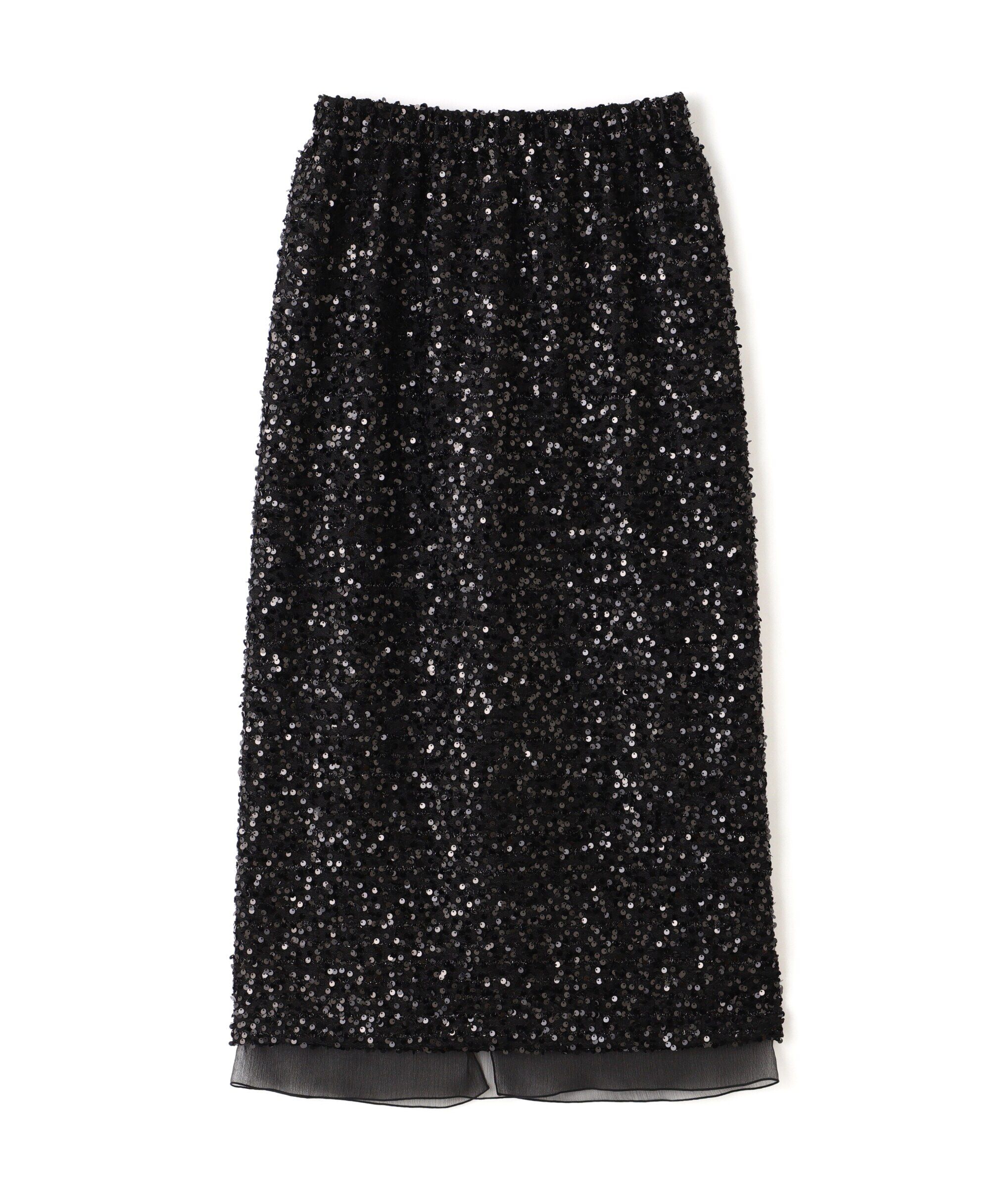  「スパンコールナロースカート」|スカート|