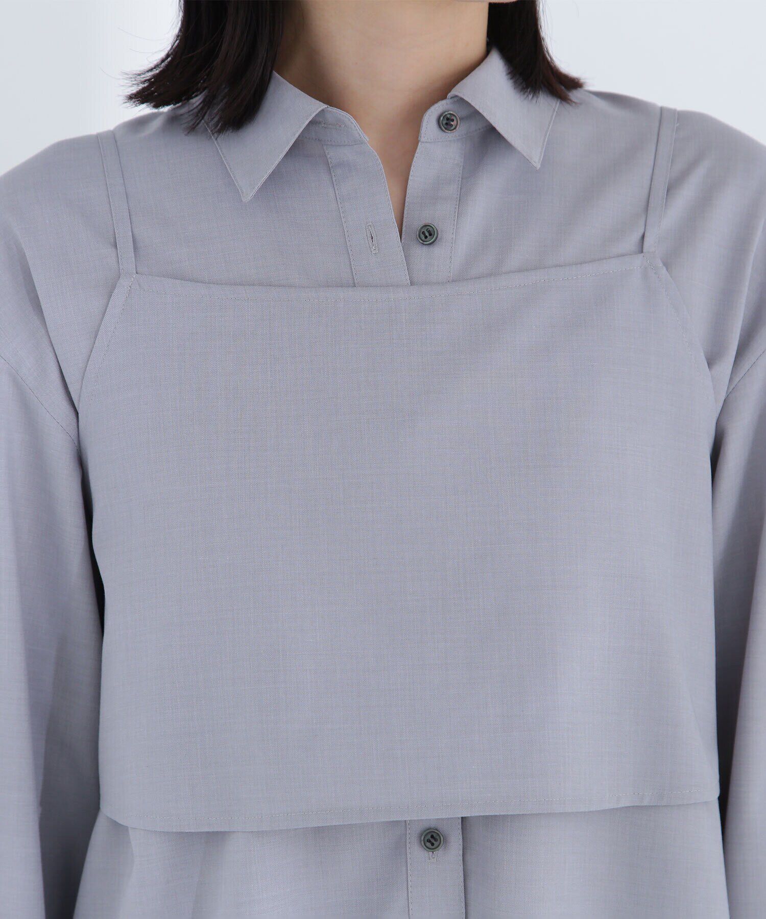  「ビスチェレイヤードシャツ」|シャツ・ブラウス|