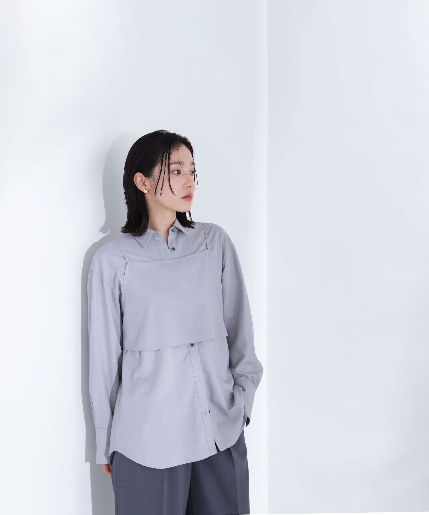  「ビスチェレイヤードシャツ」|シャツ・ブラウス|