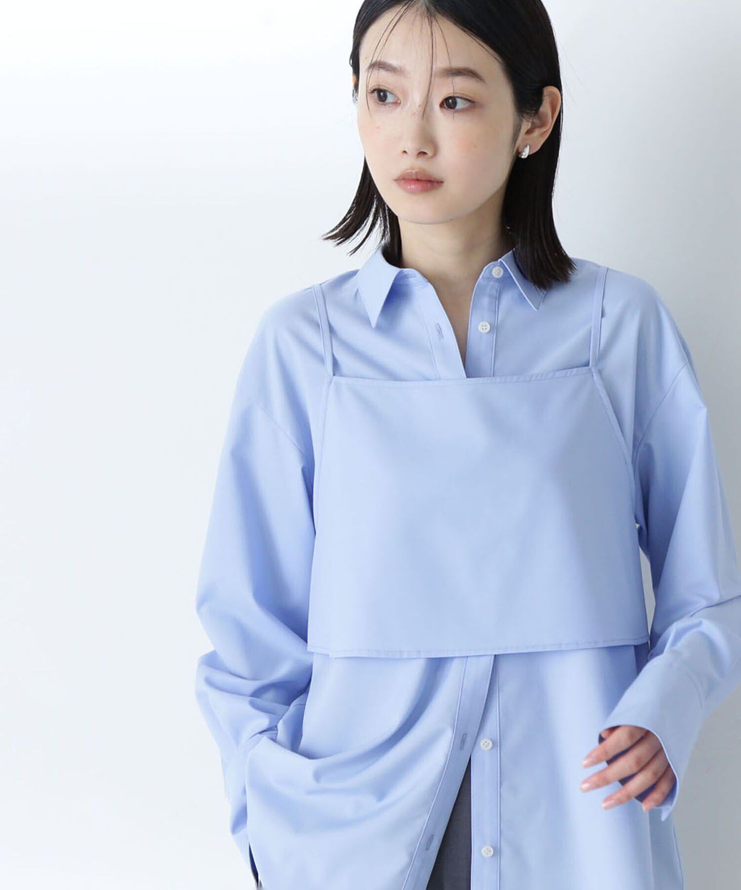  「ビスチェレイヤードシャツ」|シャツ・ブラウス|