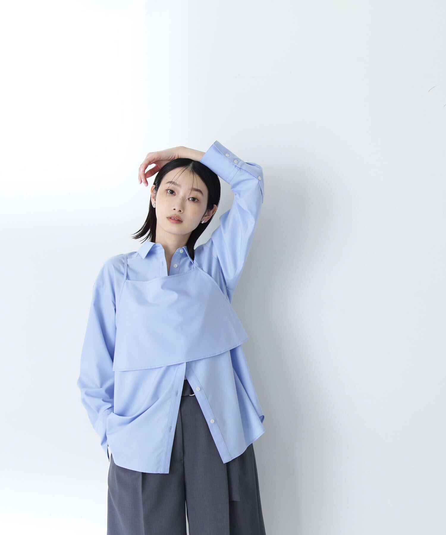  「ビスチェレイヤードシャツ」|シャツ・ブラウス|