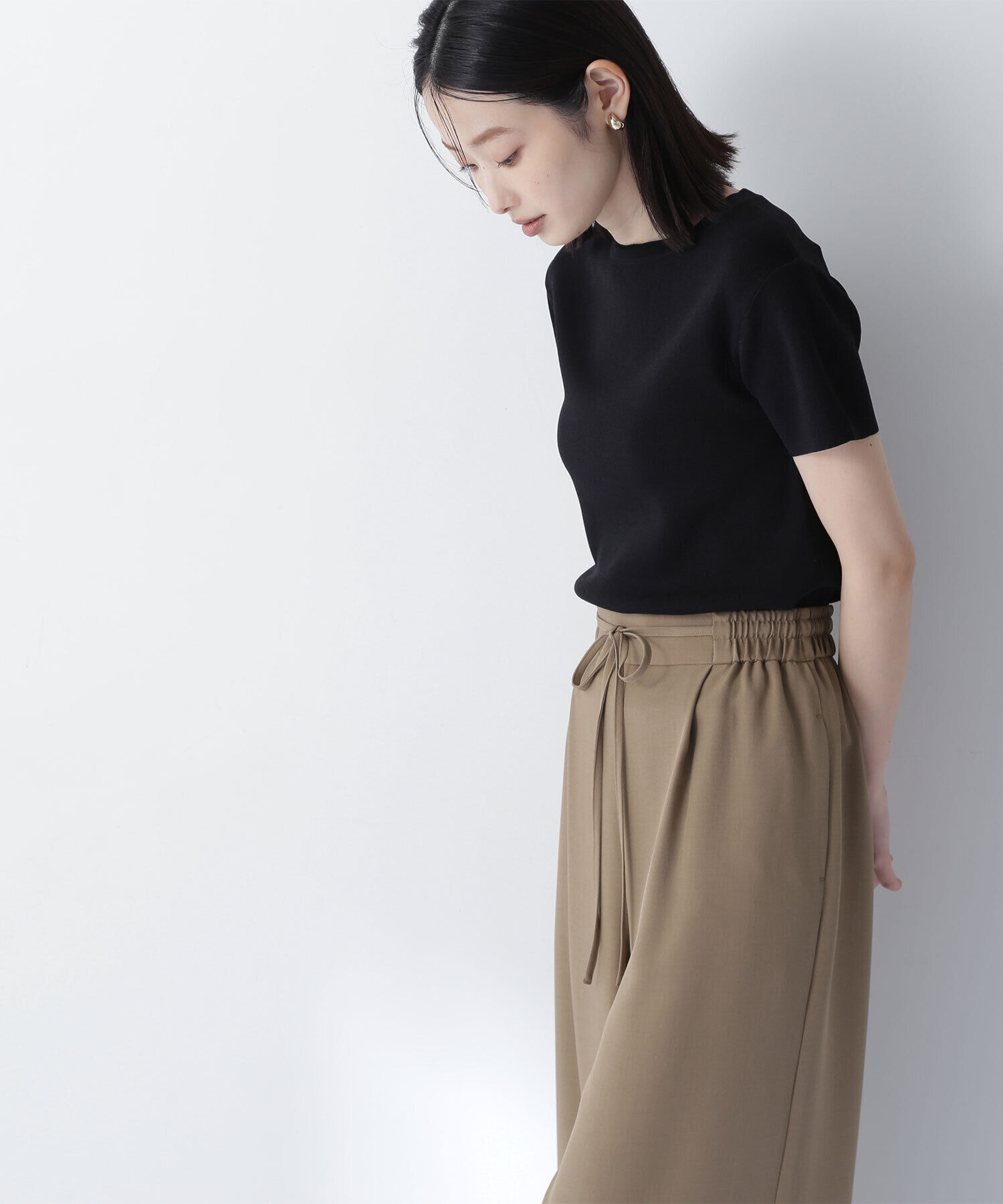  「総針ベーシックシリーズ クルーネックニット」|ニット・セーター|