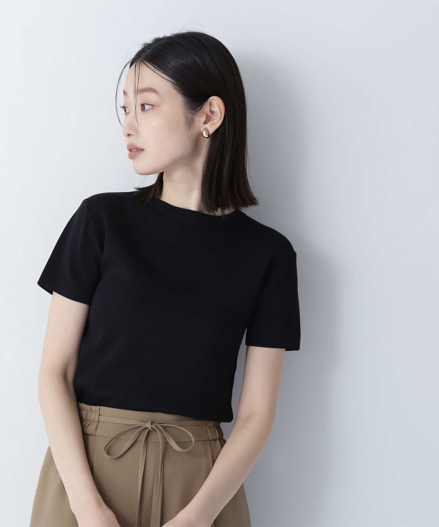  「総針ベーシックシリーズ クルーネックニット」|ニット・セーター|