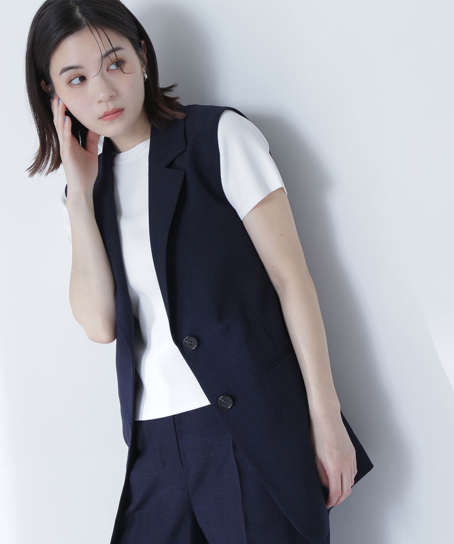  「総針ベーシックシリーズ クルーネックニット」|ニット・セーター|