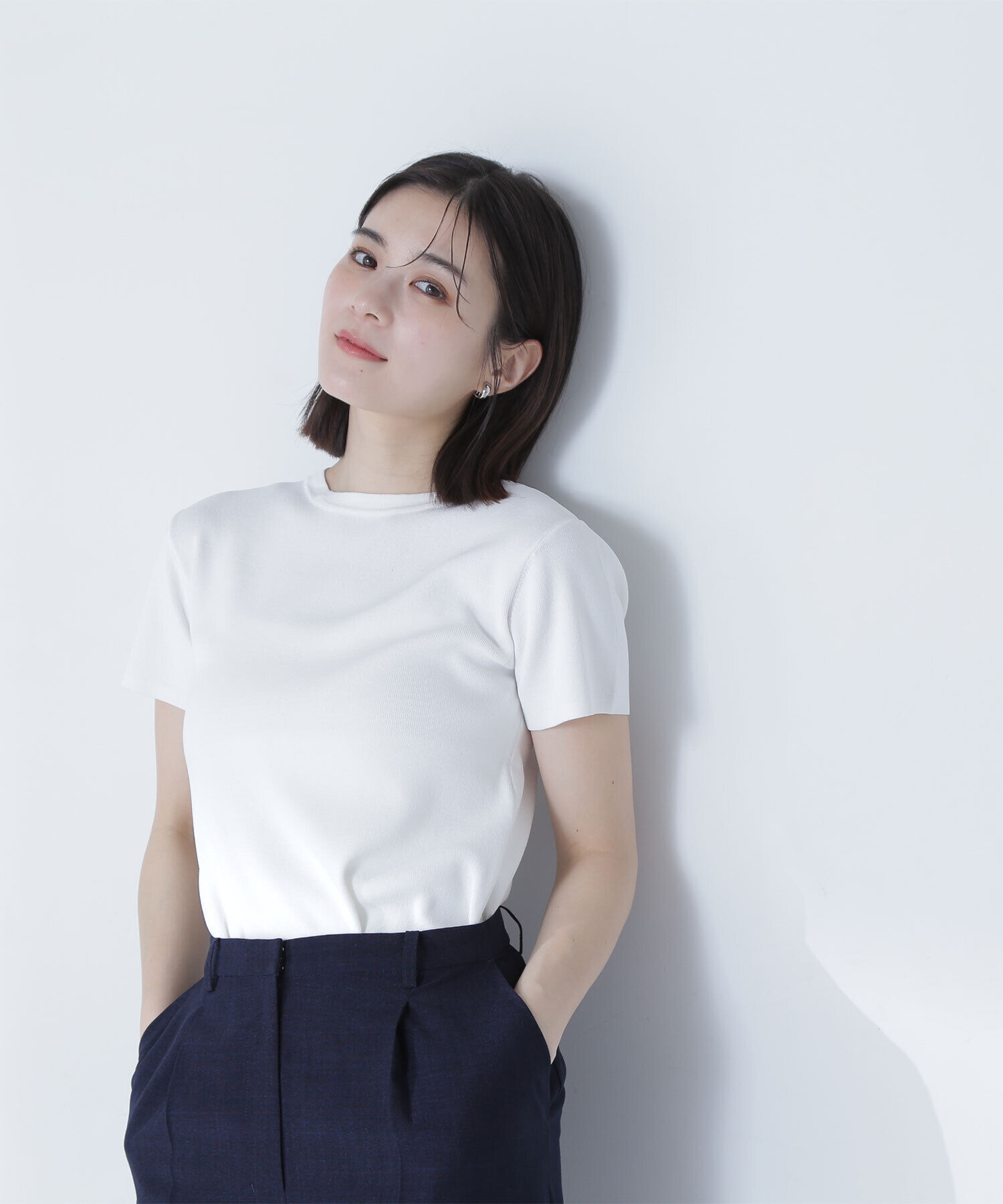  「総針ベーシックシリーズ クルーネックニット」|ニット・セーター|