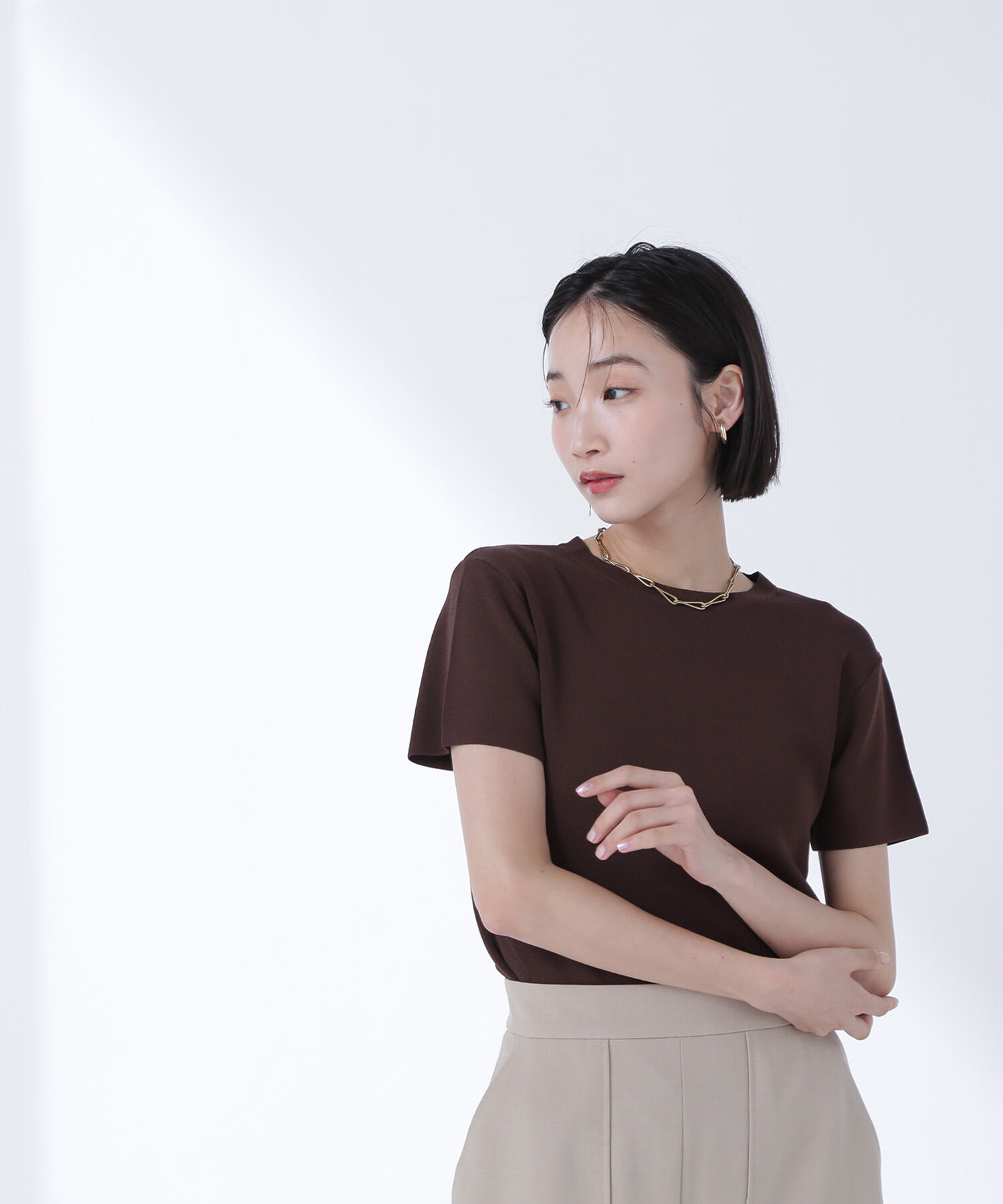  「総針ベーシックシリーズ クルーネックニット」|ニット・セーター|