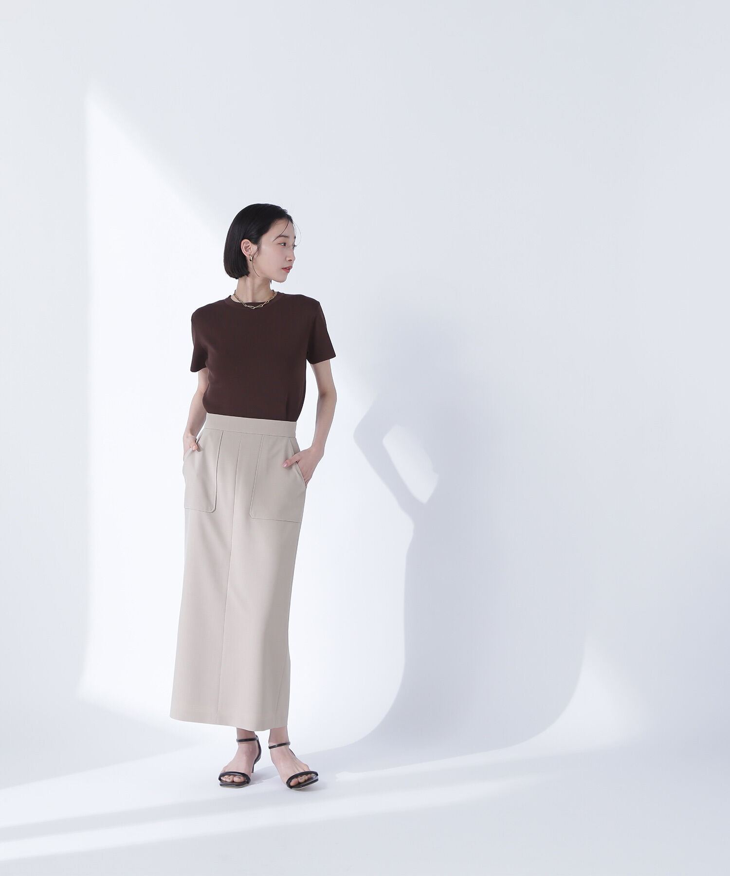  「総針ベーシックシリーズ クルーネックニット」|ニット・セーター|