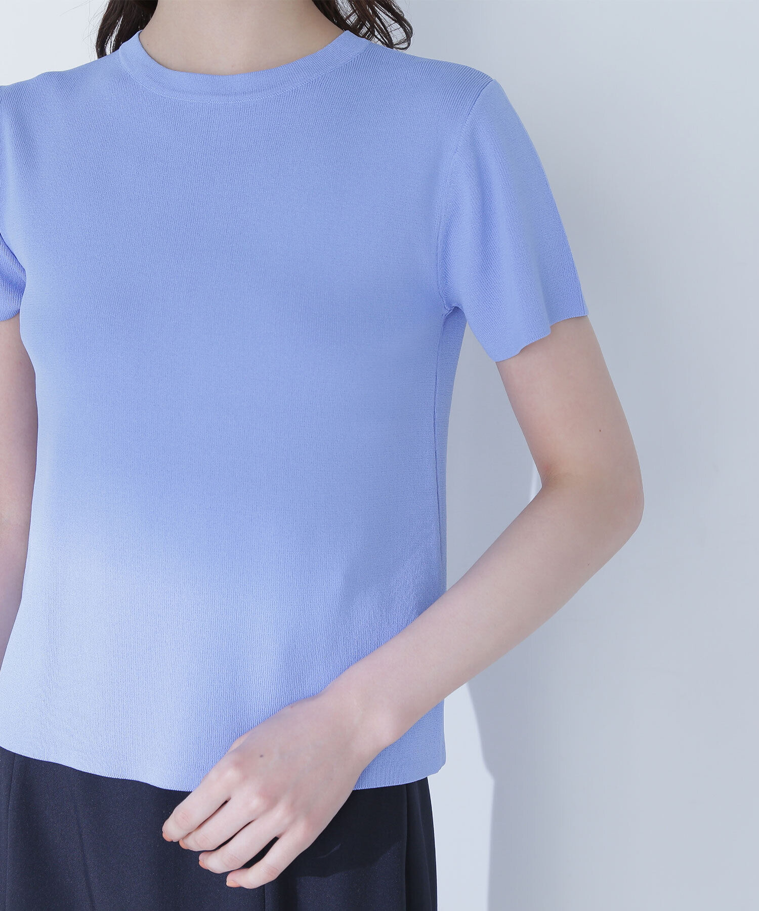  「総針ベーシックシリーズ クルーネックニット」|ニット・セーター|