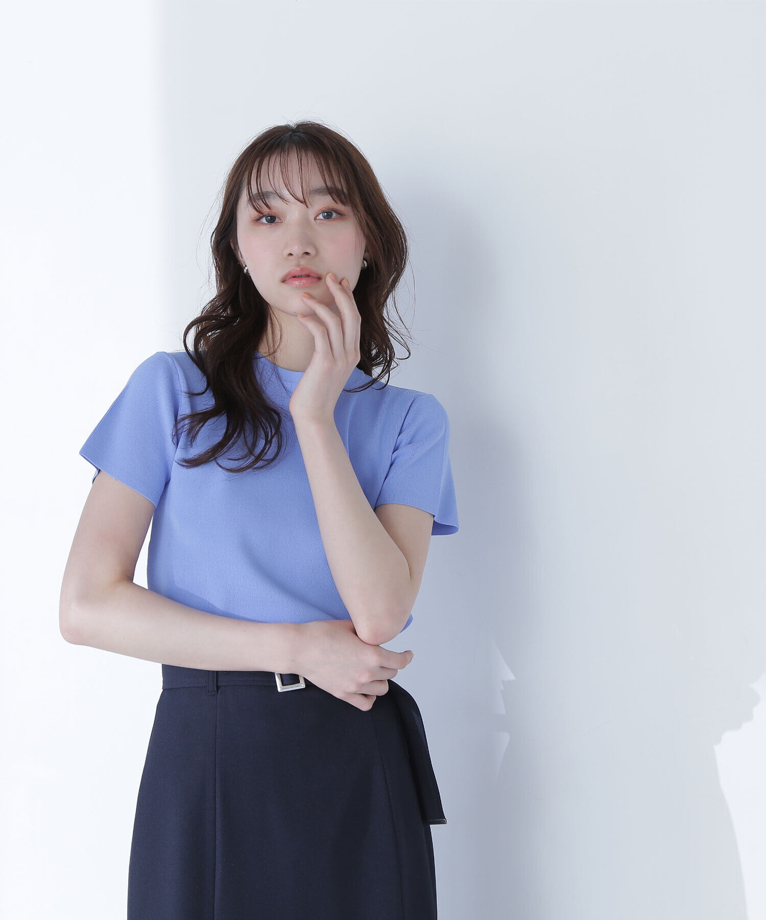  「総針ベーシックシリーズ クルーネックニット」|ニット・セーター|