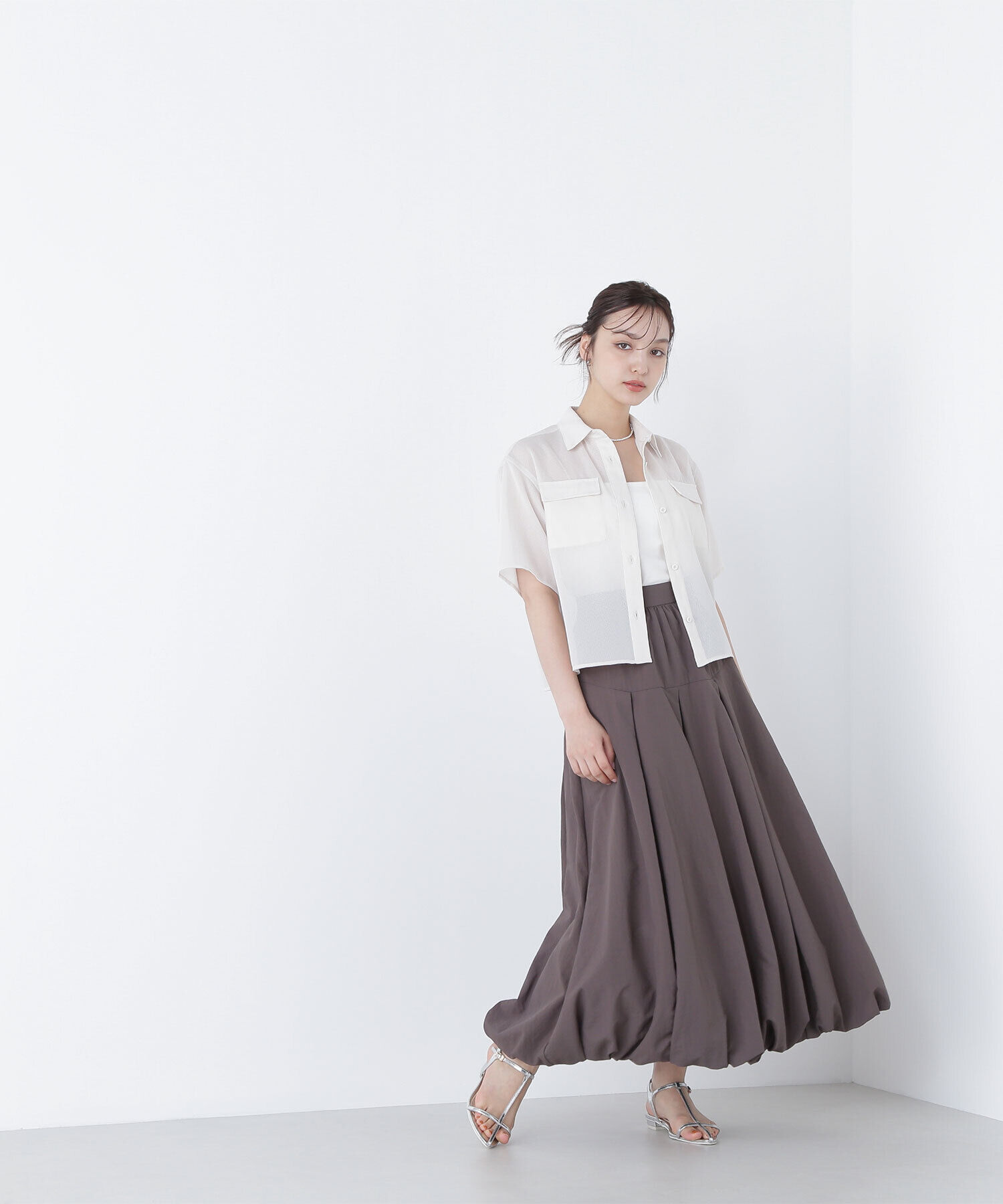  「ダブルポケットメッシュシャツ」|シャツ・ブラウス|