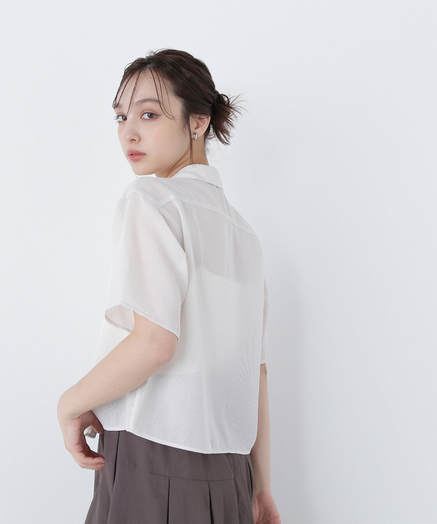  「ダブルポケットメッシュシャツ」|シャツ・ブラウス|