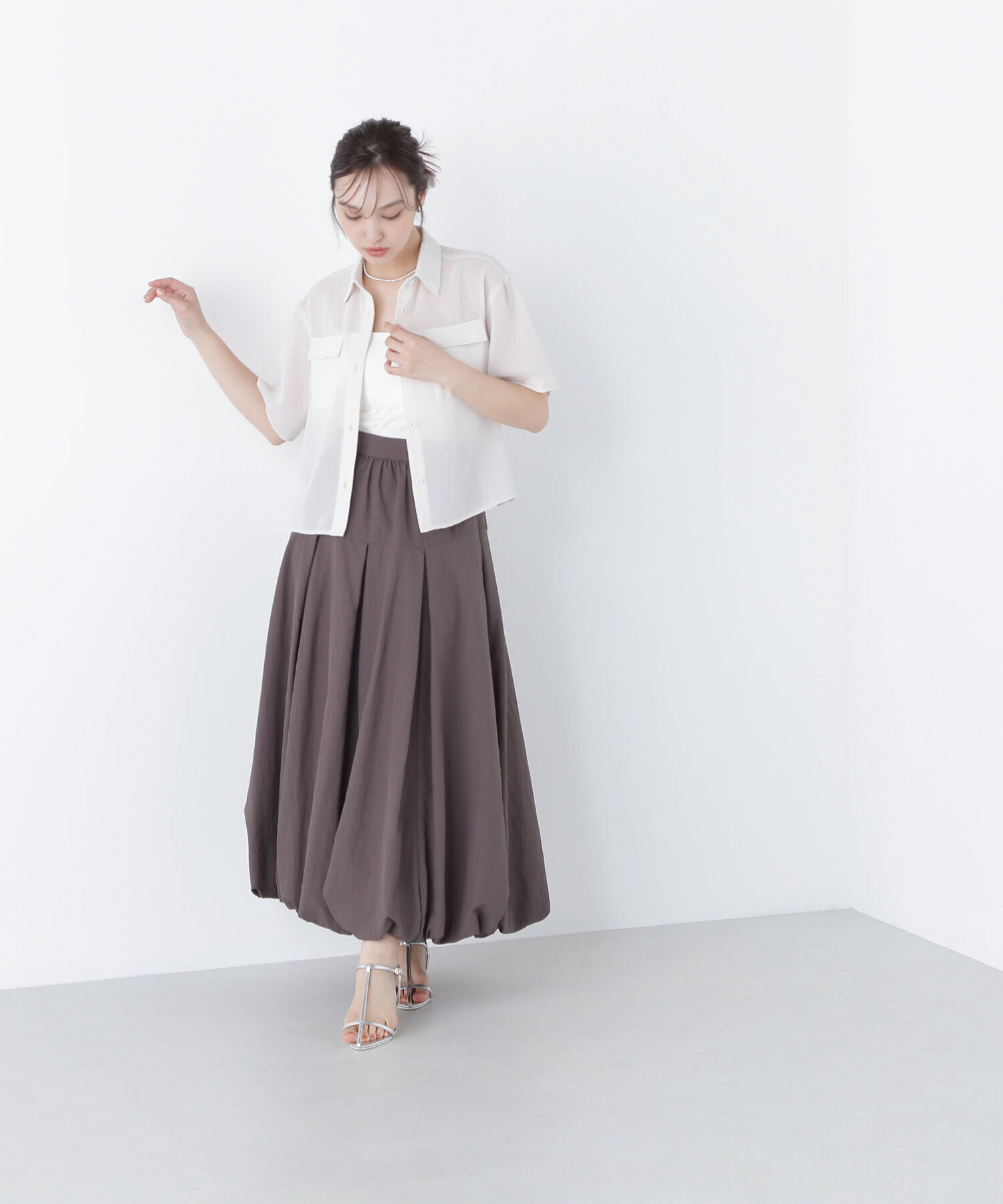  「ダブルポケットメッシュシャツ」|シャツ・ブラウス|