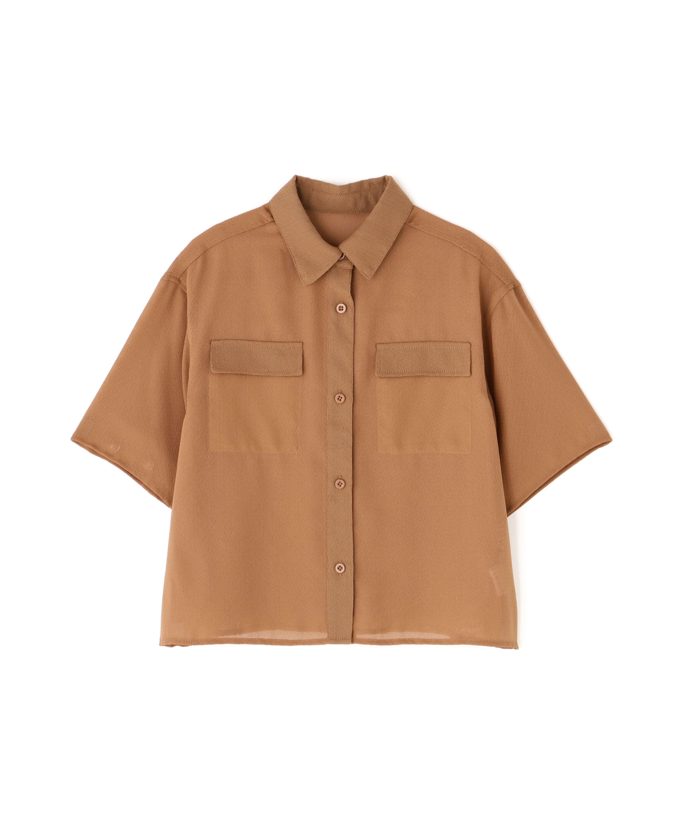  「ダブルポケットメッシュシャツ」|シャツ・ブラウス|