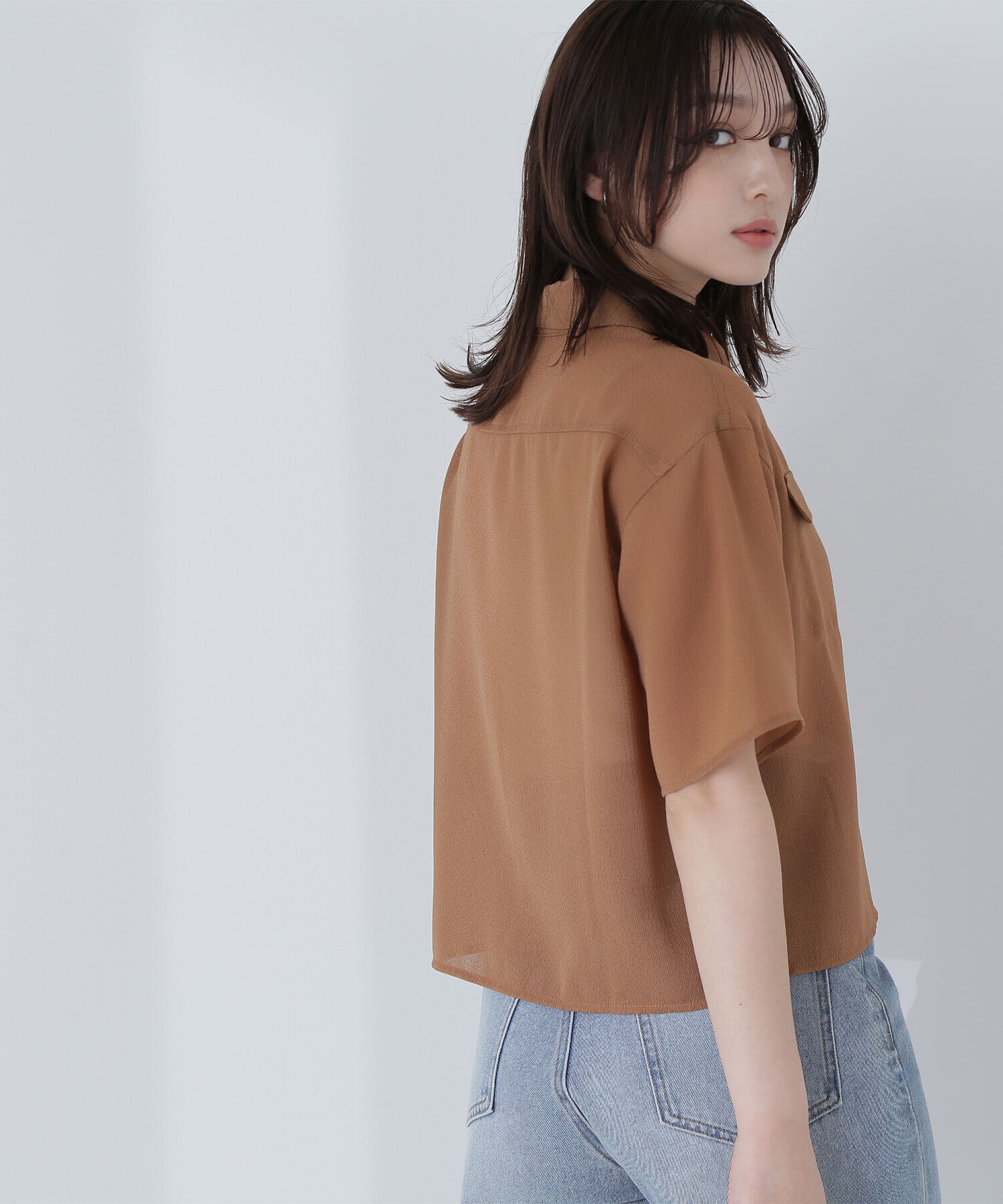  「ダブルポケットメッシュシャツ」|シャツ・ブラウス|