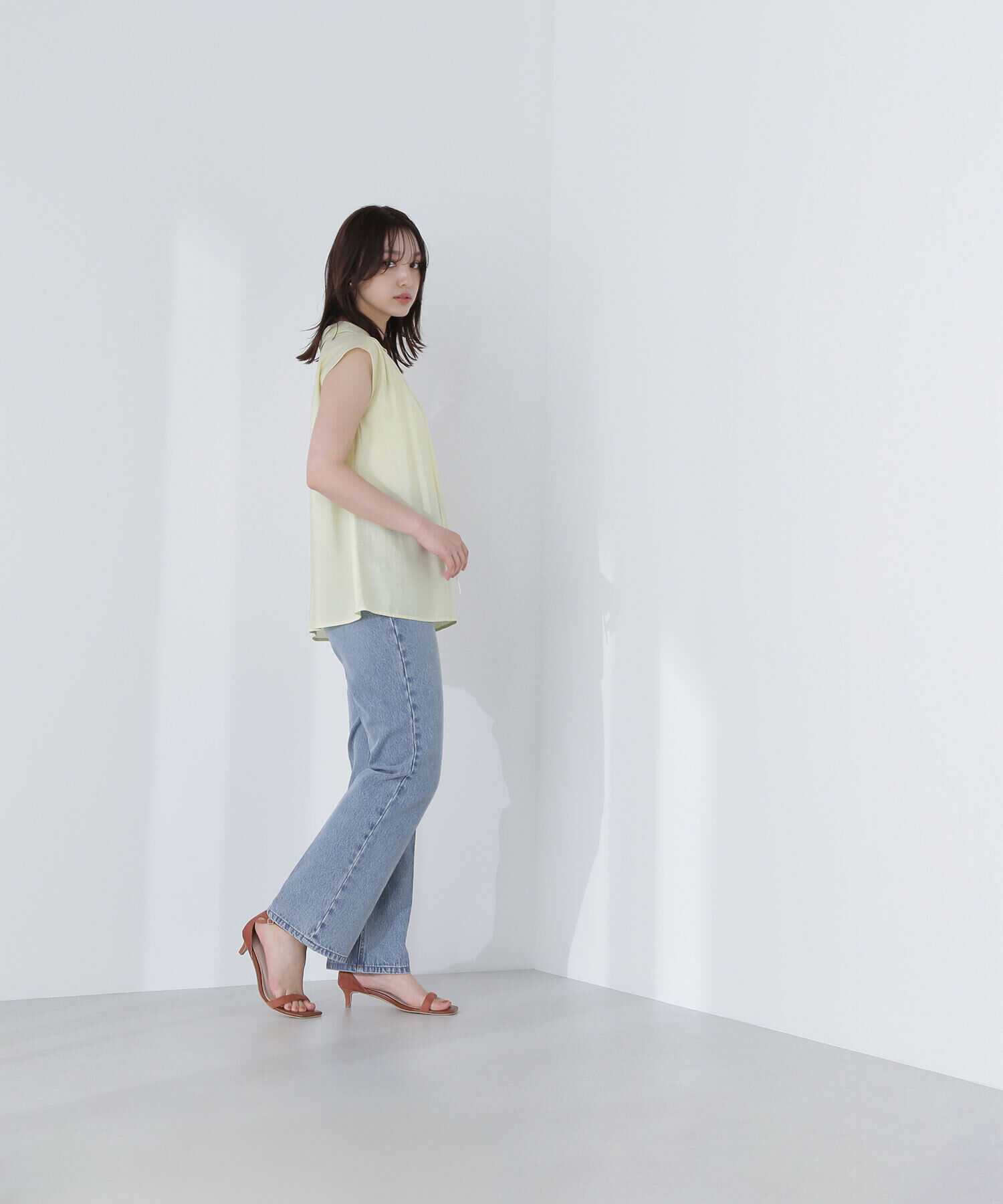  「ナローリボンスキッパーブラウス」|シャツ・ブラウス|