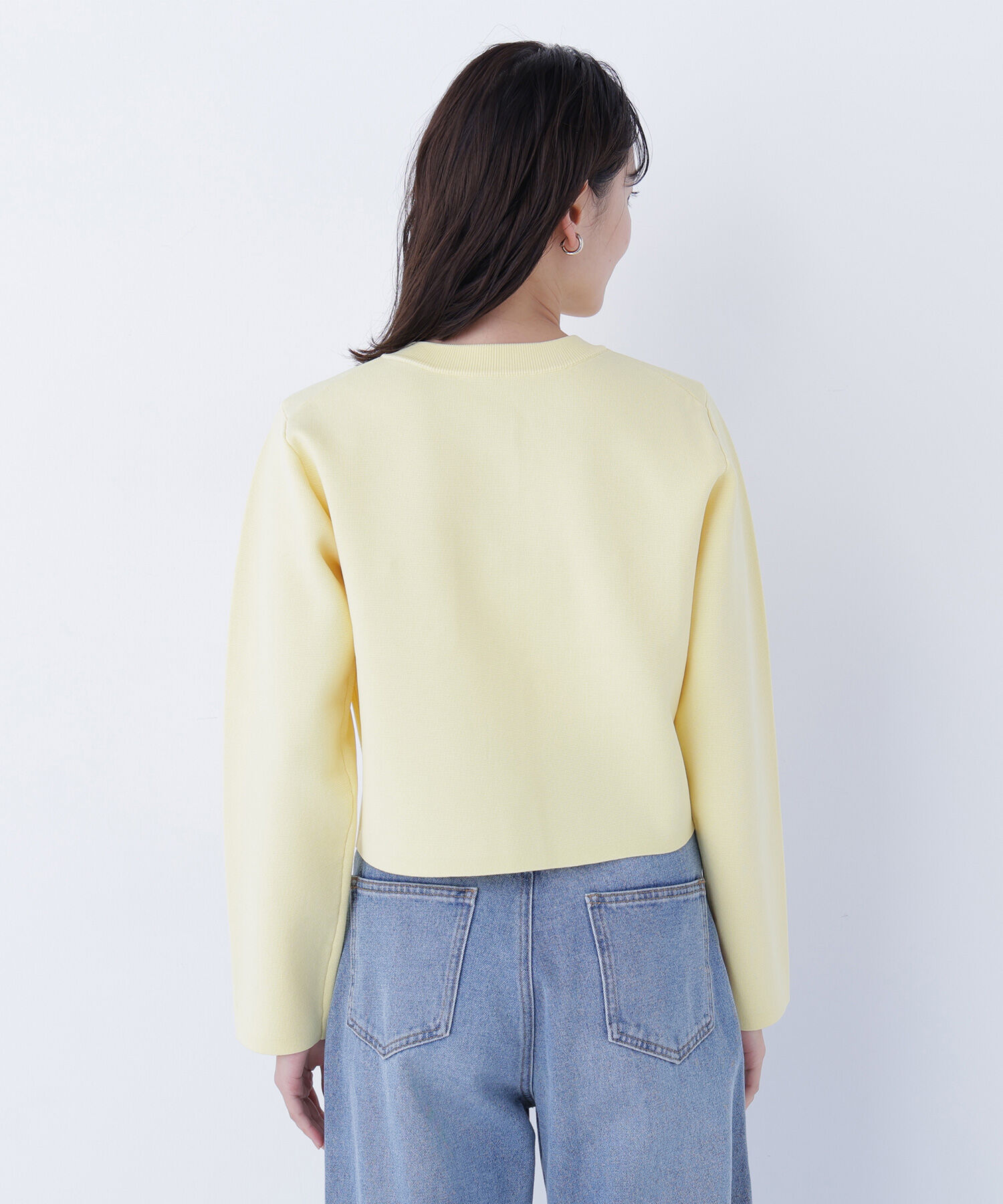  「エンブレムボタンニットジャケット」|ニット・セーター|