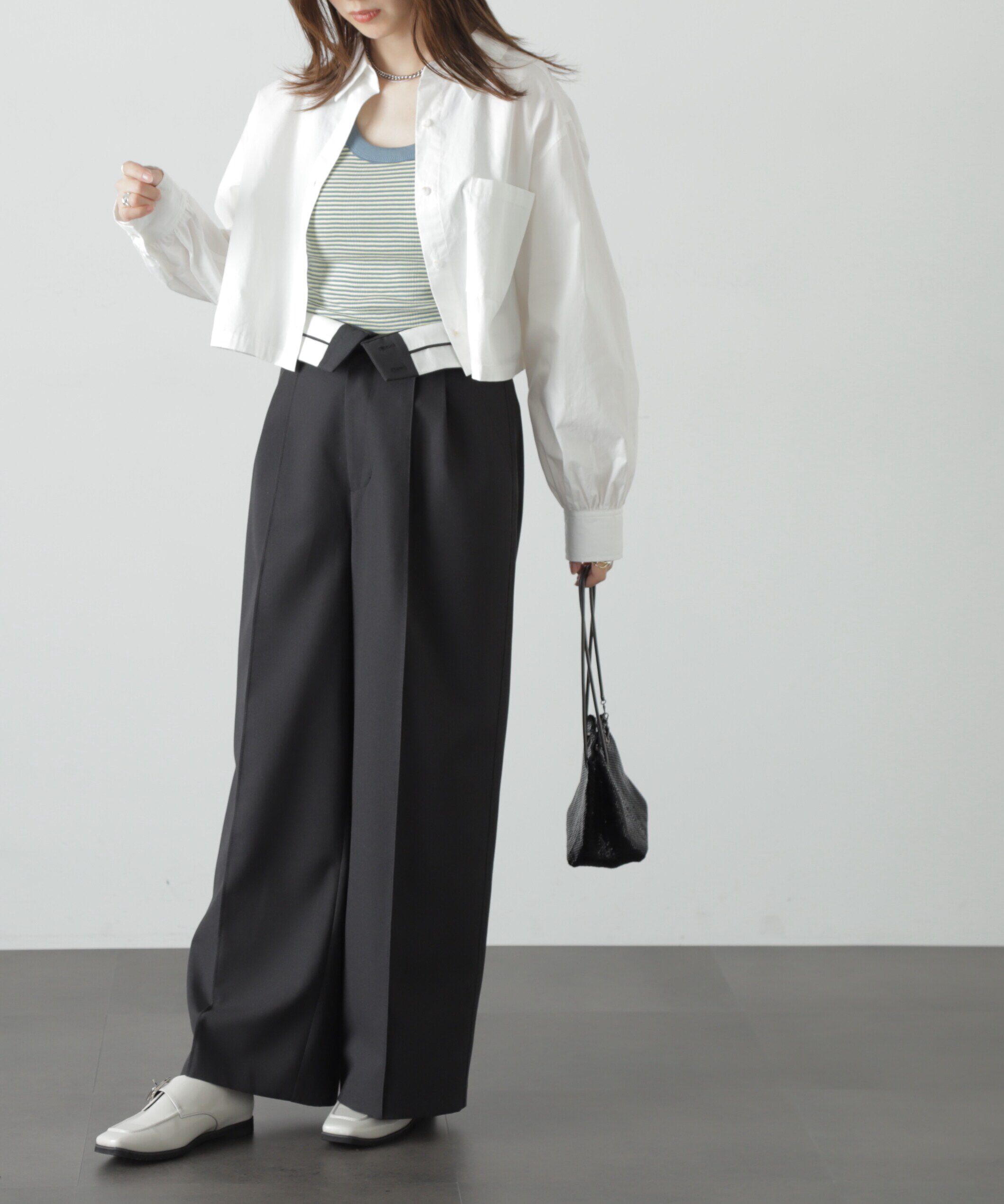  「バックシャンボリュームスリーブショート丈シャツ」|シャツ・ブラウス|