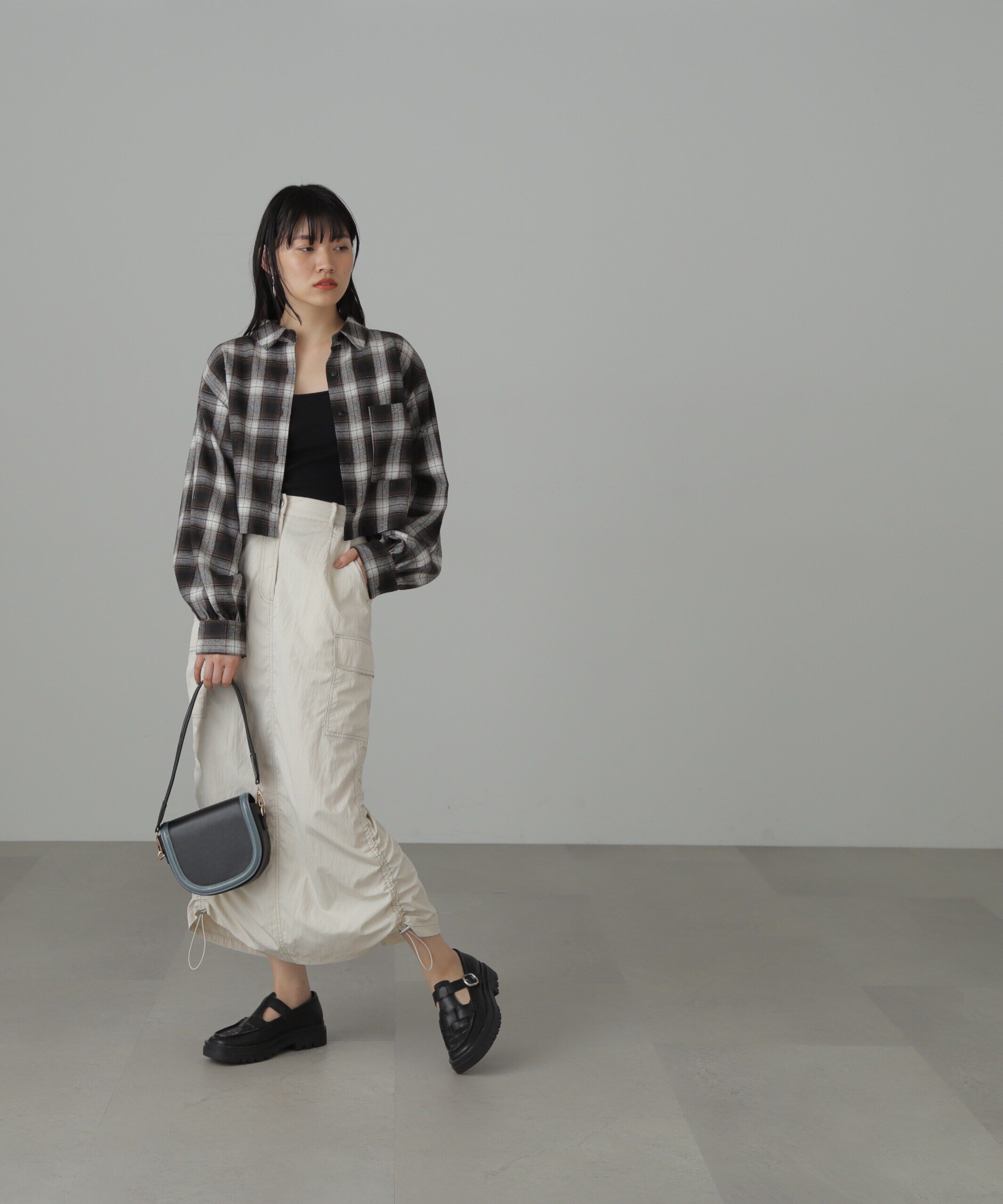  「バックシャンボリュームスリーブショート丈シャツ」|シャツ・ブラウス|