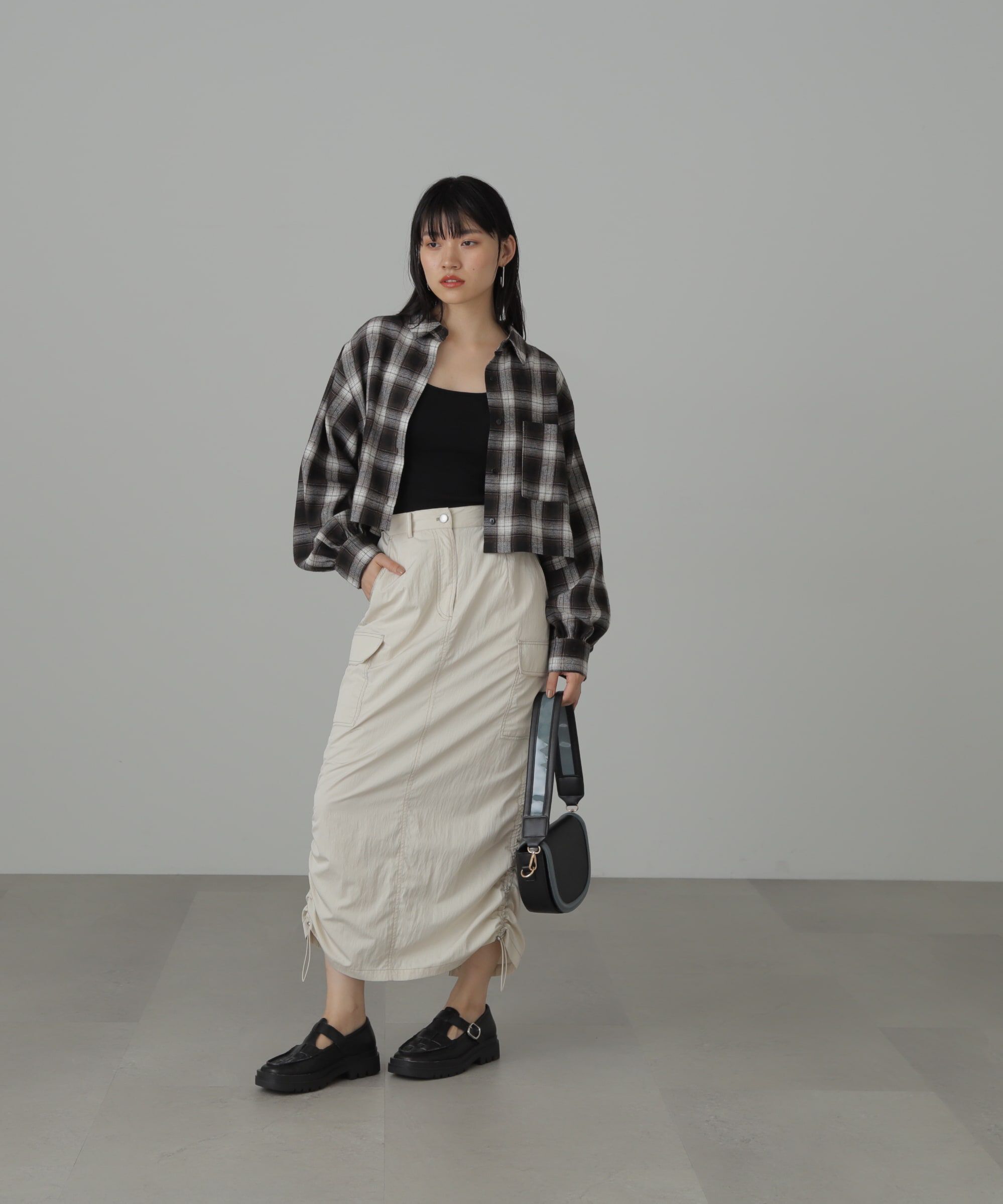  「バックシャンボリュームスリーブショート丈シャツ」|シャツ・ブラウス|