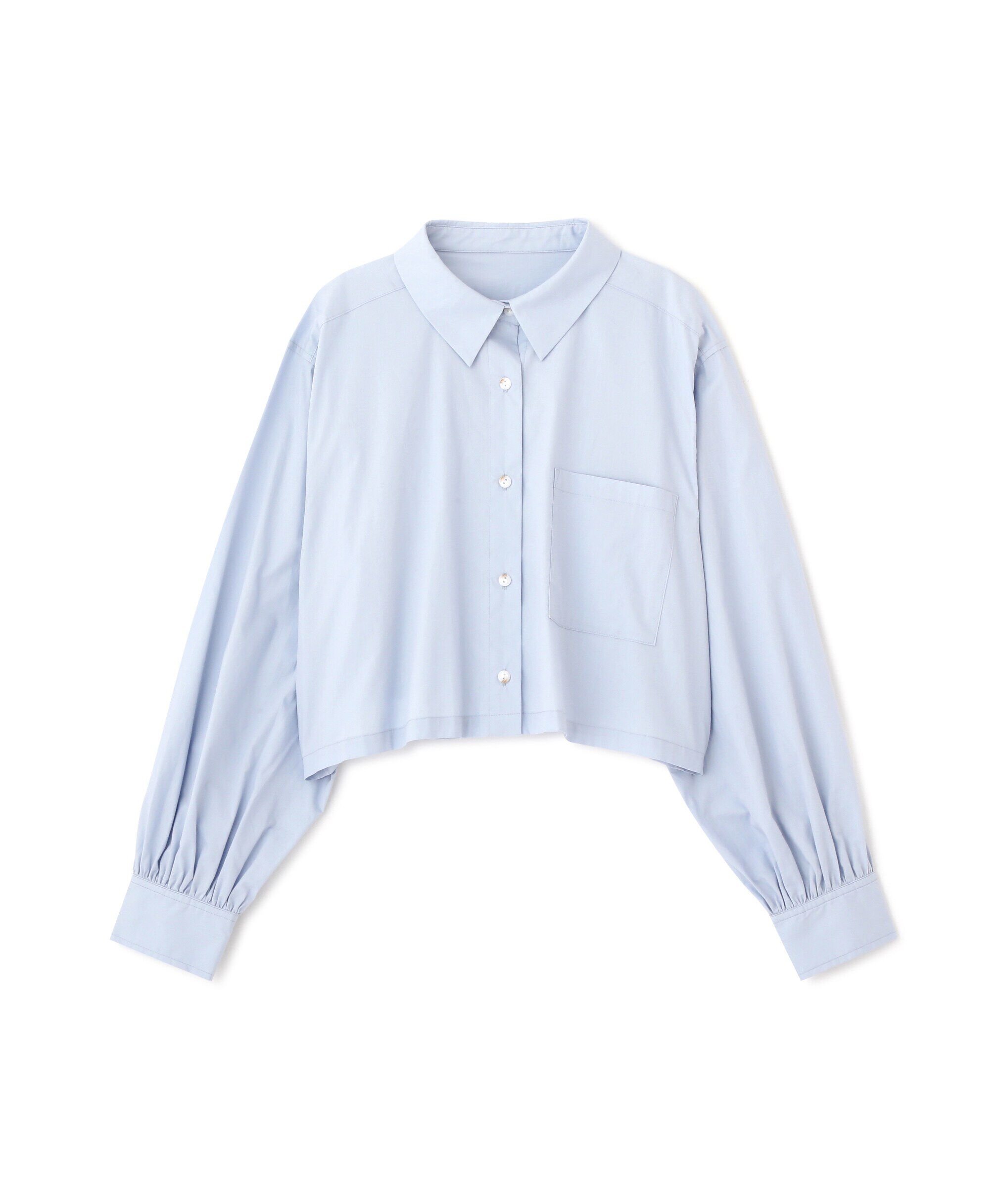  「バックシャンボリュームスリーブショート丈シャツ」|シャツ・ブラウス|