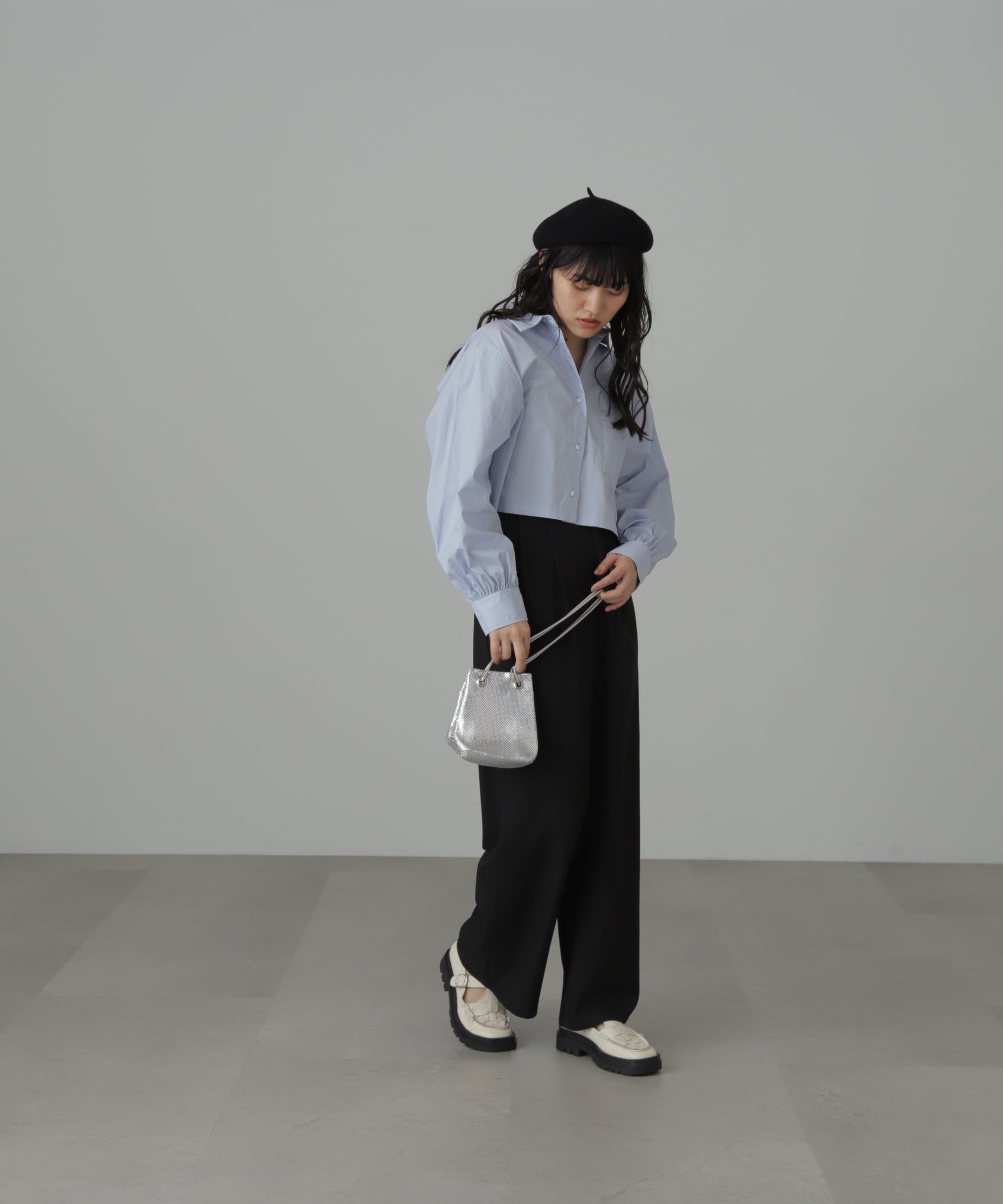  「バックシャンボリュームスリーブショート丈シャツ」|シャツ・ブラウス|